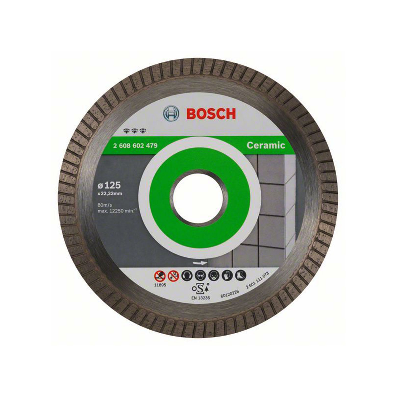 Bosch Professional DIA-TS 125x22,23 Best Ceramic Turbo Diamant-TS