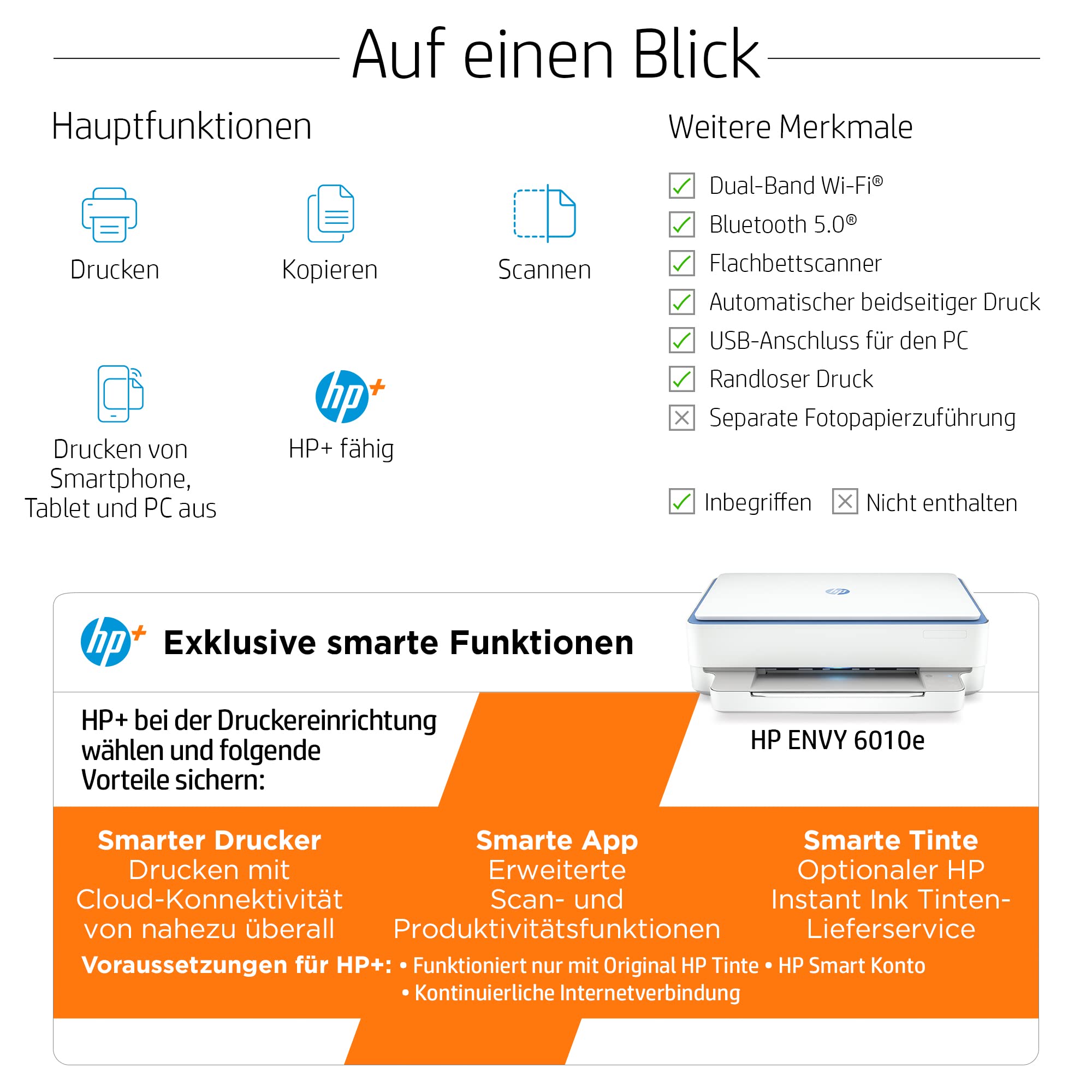 HP Envy 6010e Multifunktionsdrucker