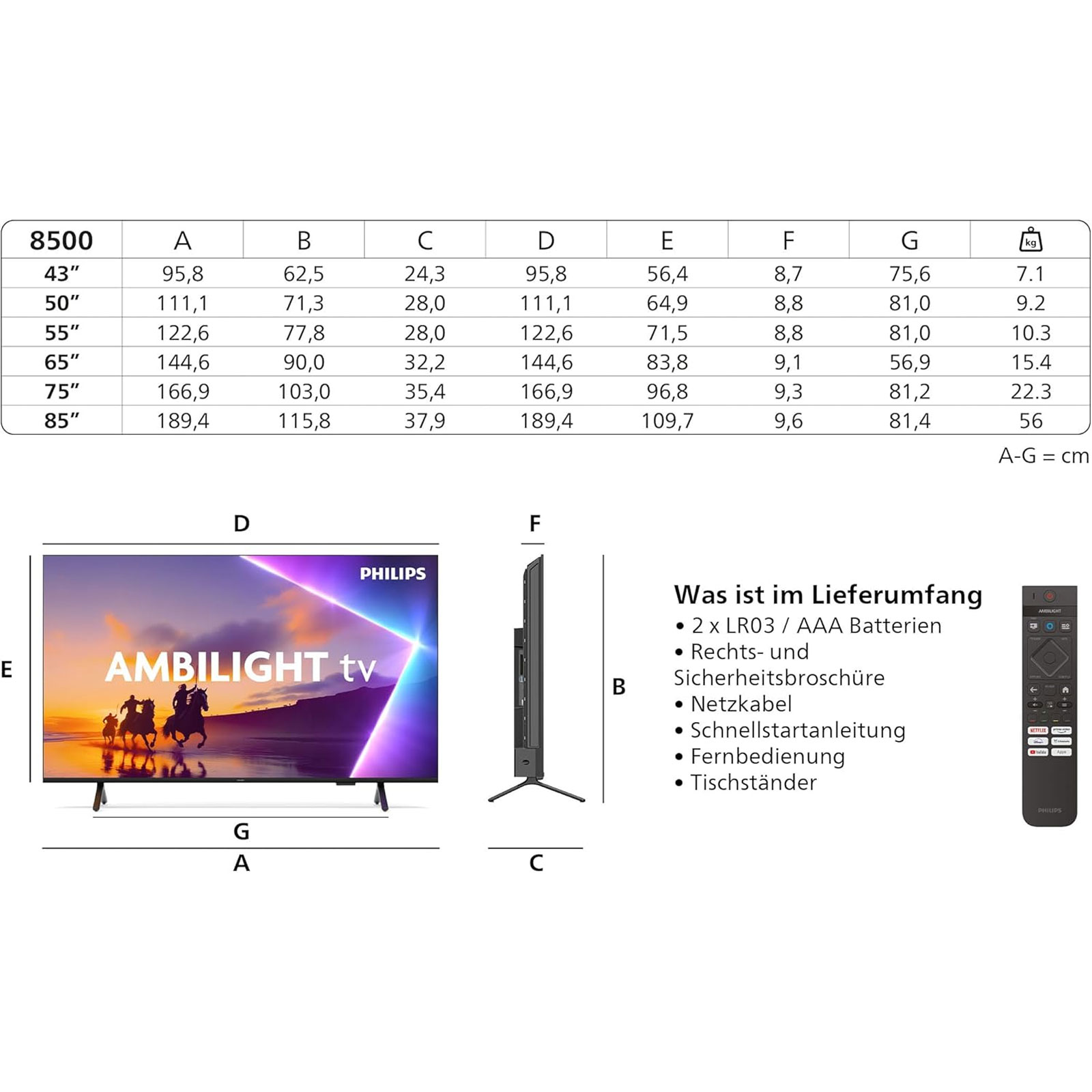 Philips 43PUS8500 LED TV
