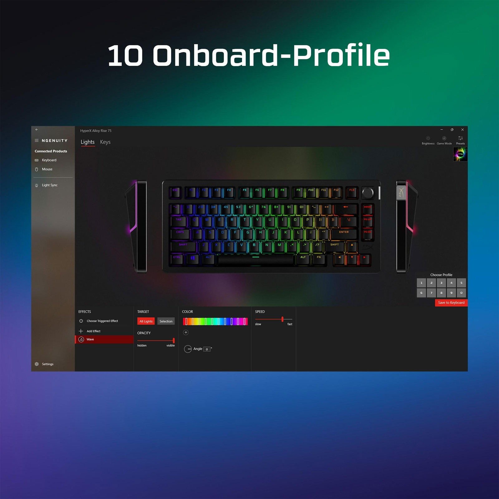 HyperX Alloy Rise 75 Gaming-Tastatur HyperX Alloy Rise 75 Gaming-Tastatur