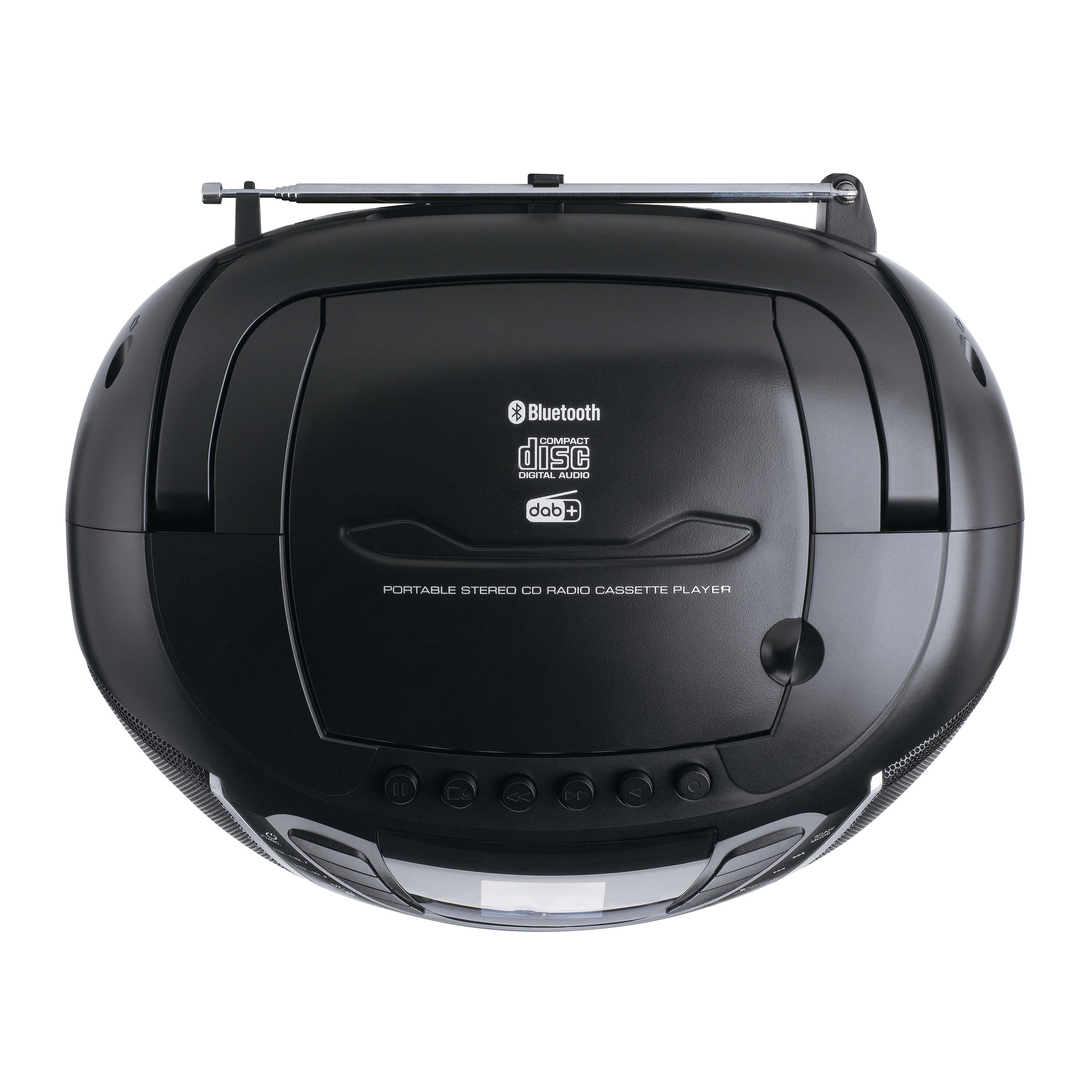 KENDO Radiorekorder mit CD-Spieler und Kassettendeck Boombox DAB+ 25EX