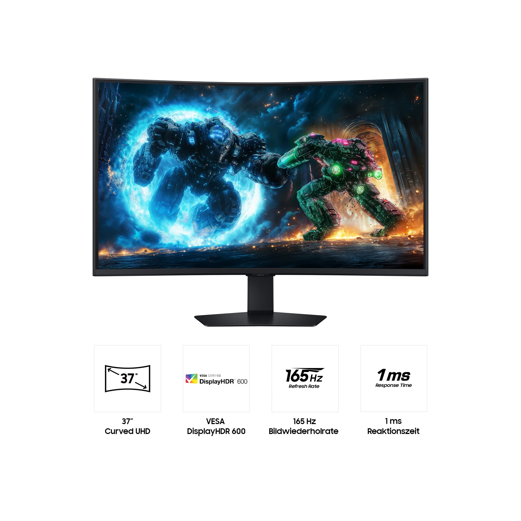 SAMSUNG 37 Zoll Odyssey G75F 4K UHD Curved Gaming Monitor