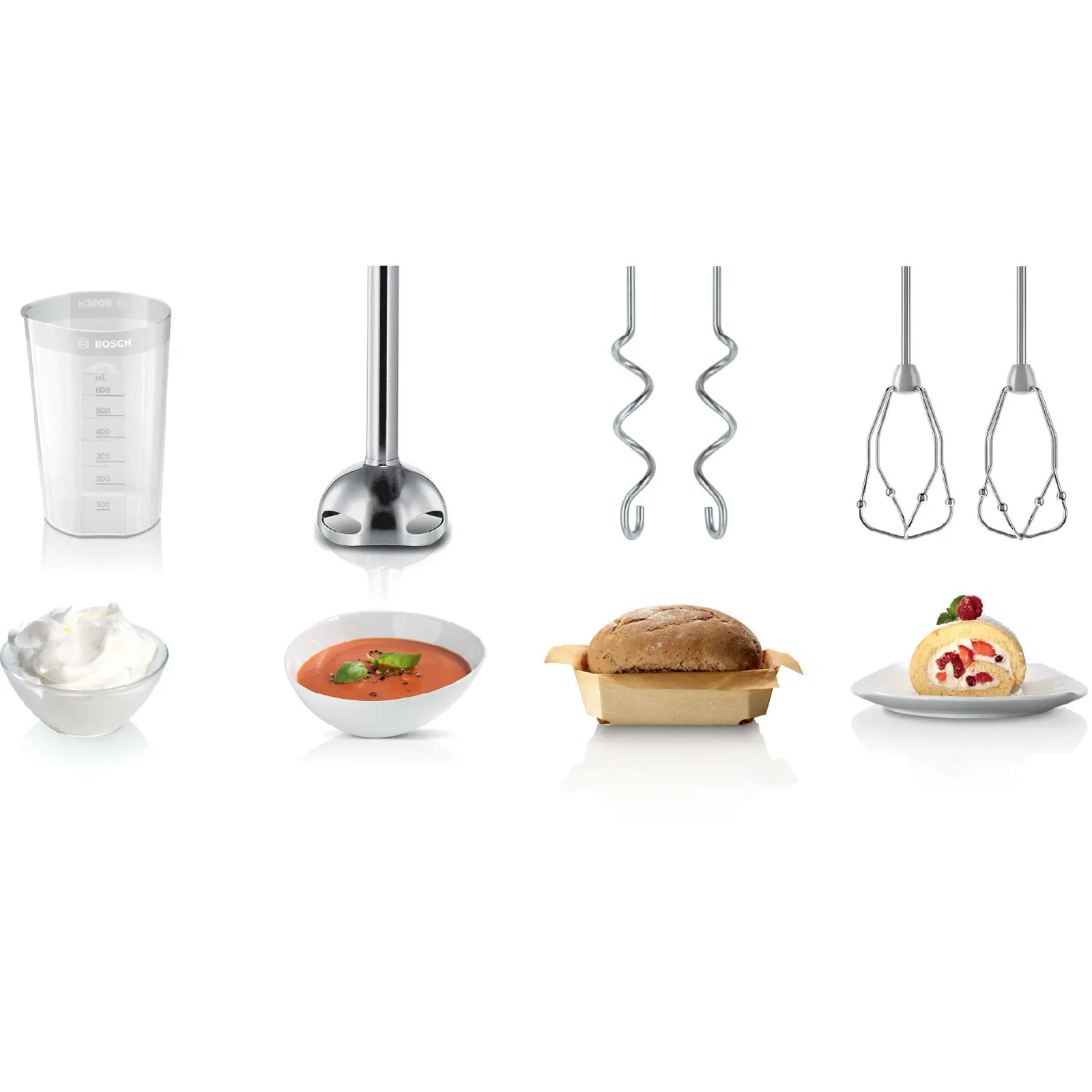 Bosch MFQ4070 Handrührer-Set weiß