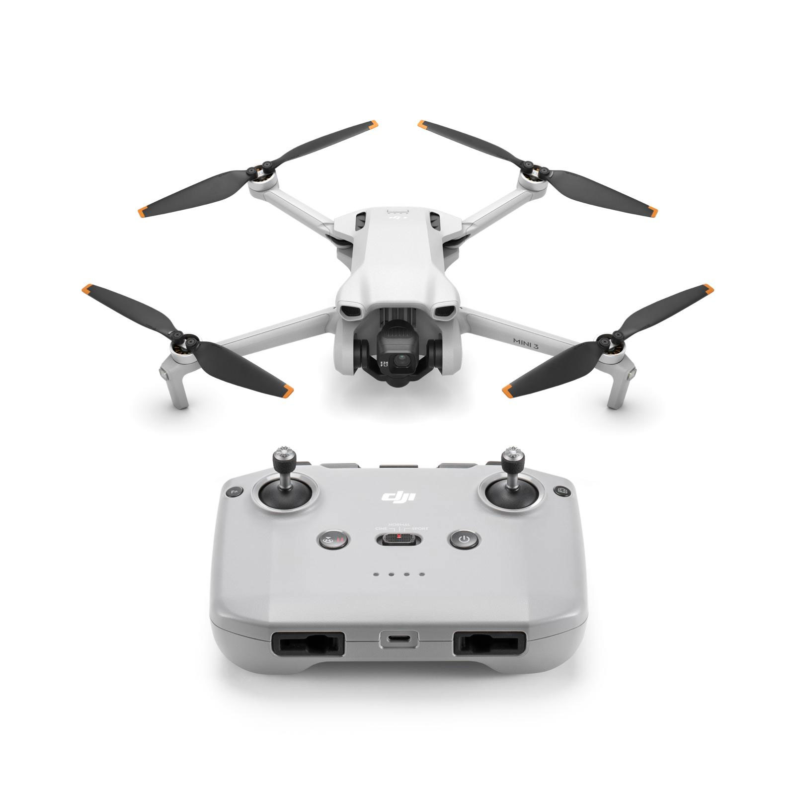 DJI Mini 3 Kameradrohne Quadcopter, 4K HDR, RC-N1 Fernsteuerung