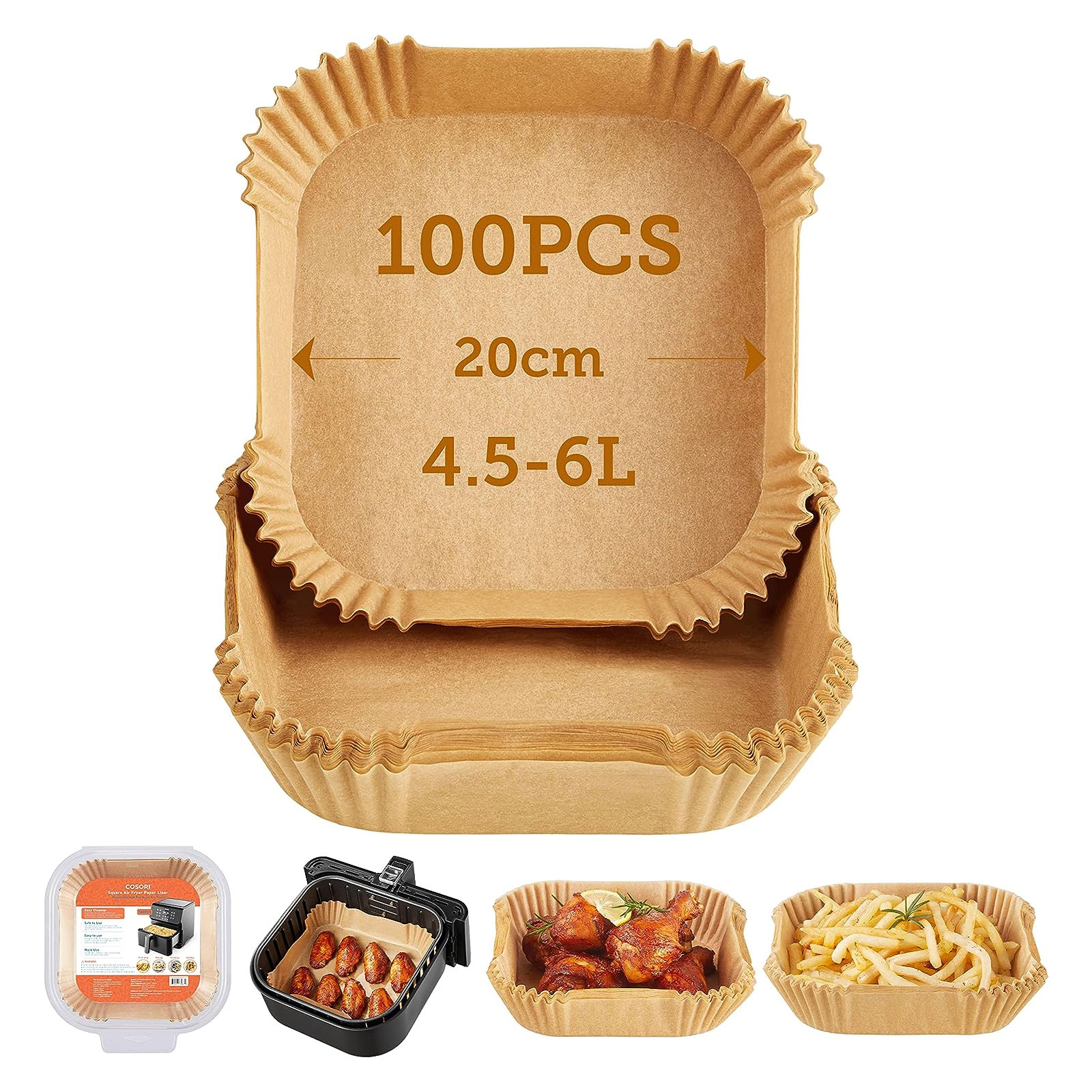 Cosori CLR-R601-NEU Backpapier für Heißluftfritteuse