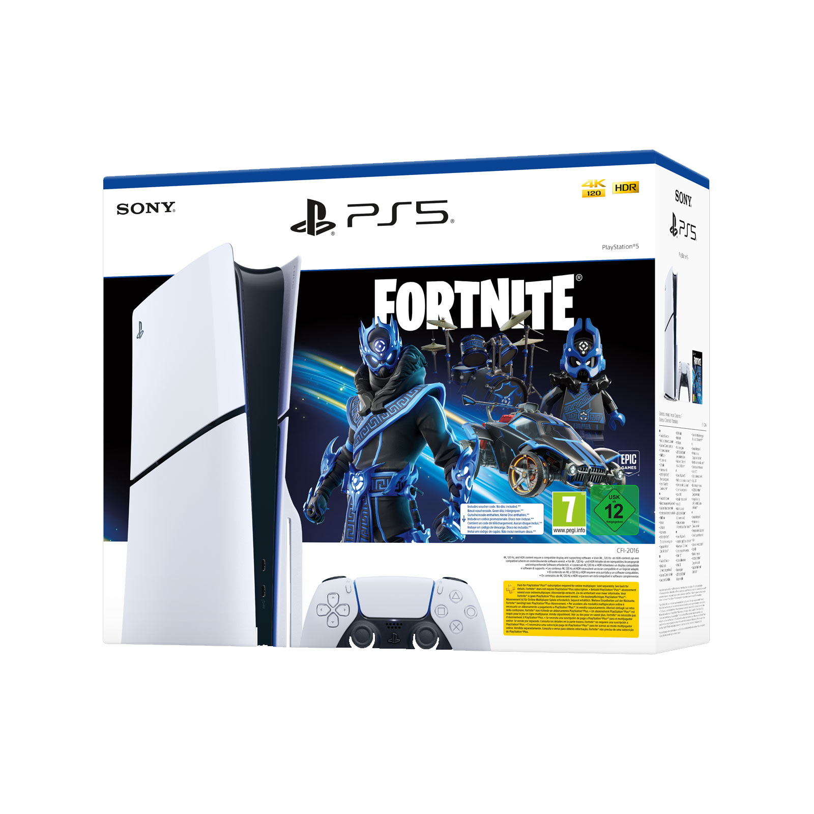 SONY PlayStation 5 Slim Konsole Fortnite Cobalt Star Bundle