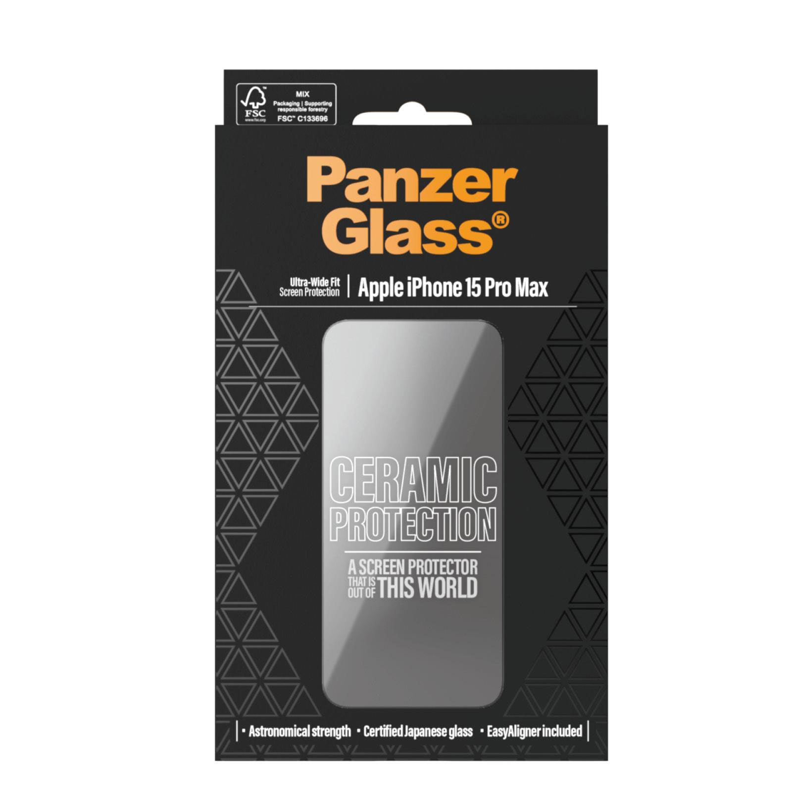 PanzerGlass Ceramic Protection for iPhone 15 Pro Max