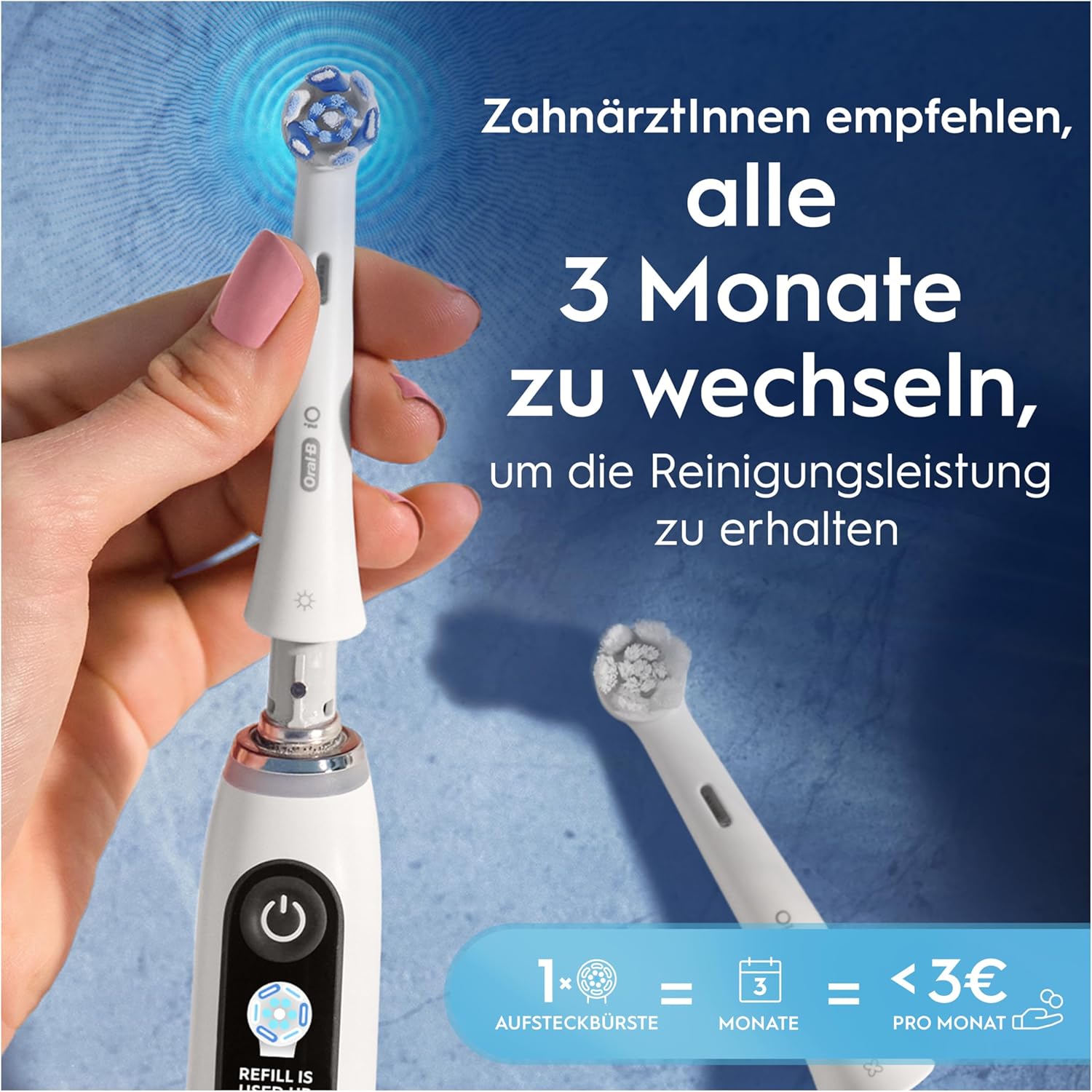 Oral-B iO Ultimative Reinigung, Original Aufsteckbürsten, Weiß, 6er
