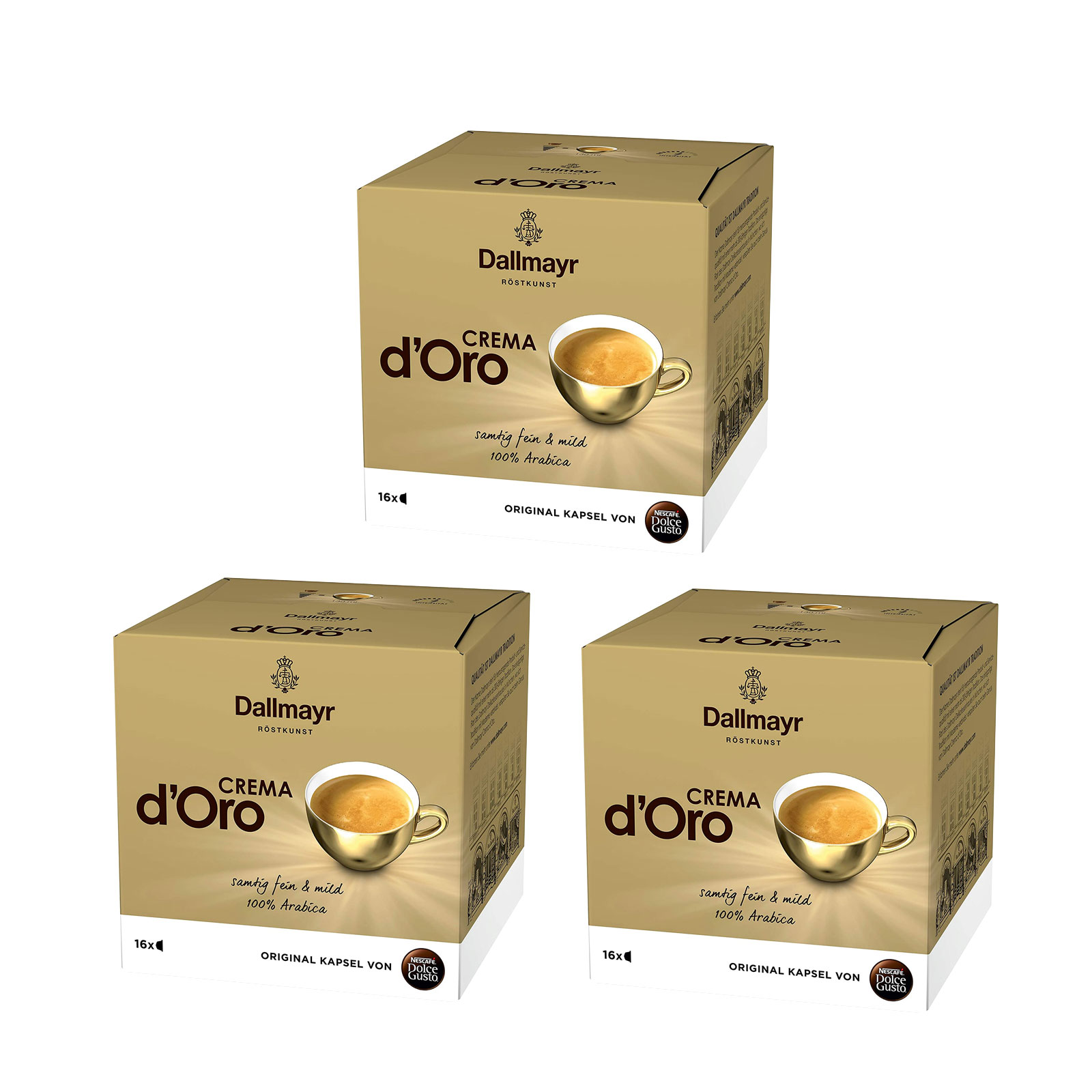 Nescafe 3x Dolce Gusto Dallmayr Crema d' Oro