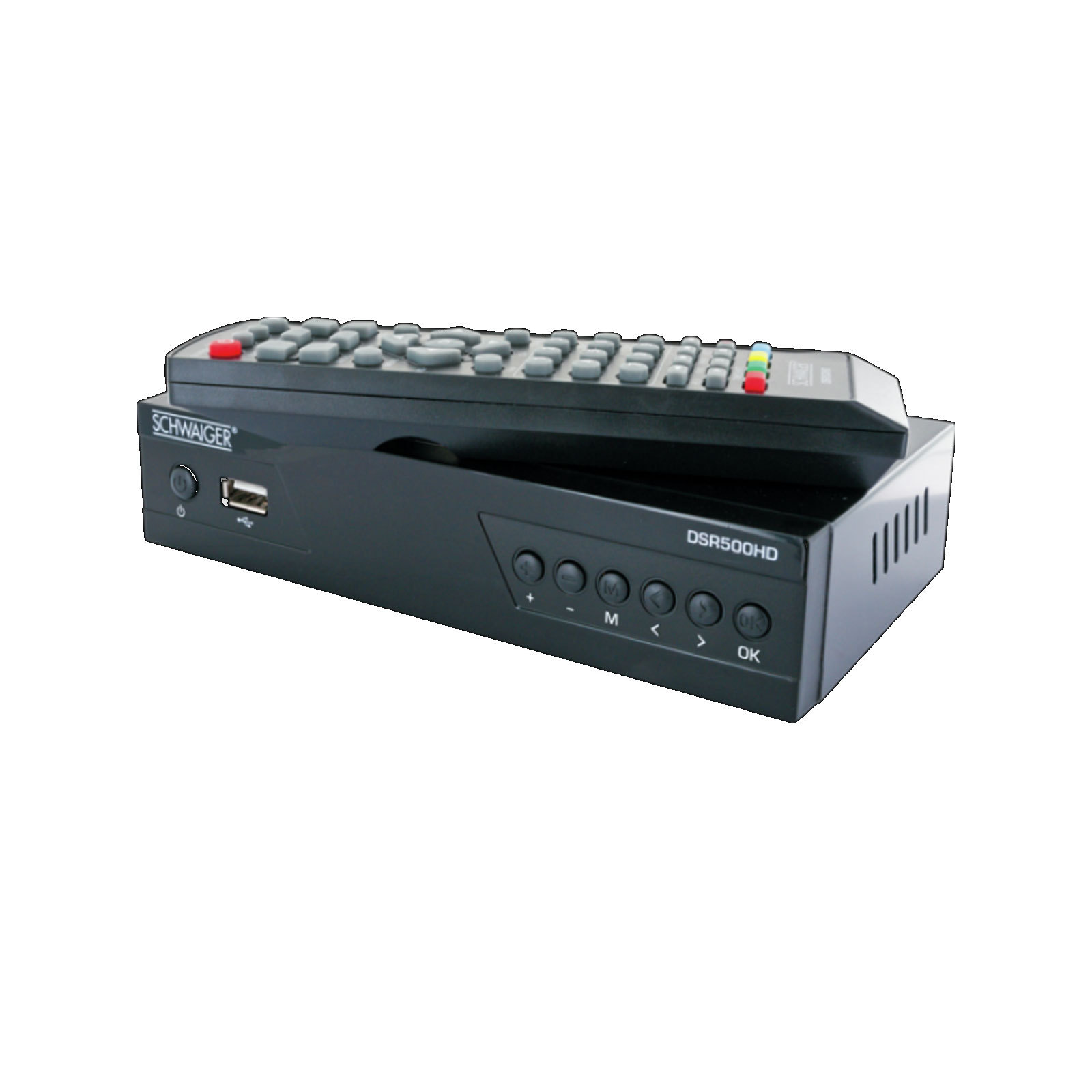 Schwaiger DSR500HD DVB-S2 Receiver FTA mit USB-Anschluss Schwaiger DSR500HD DVB-S2 Receiver FTA mit USB-Anschluss
