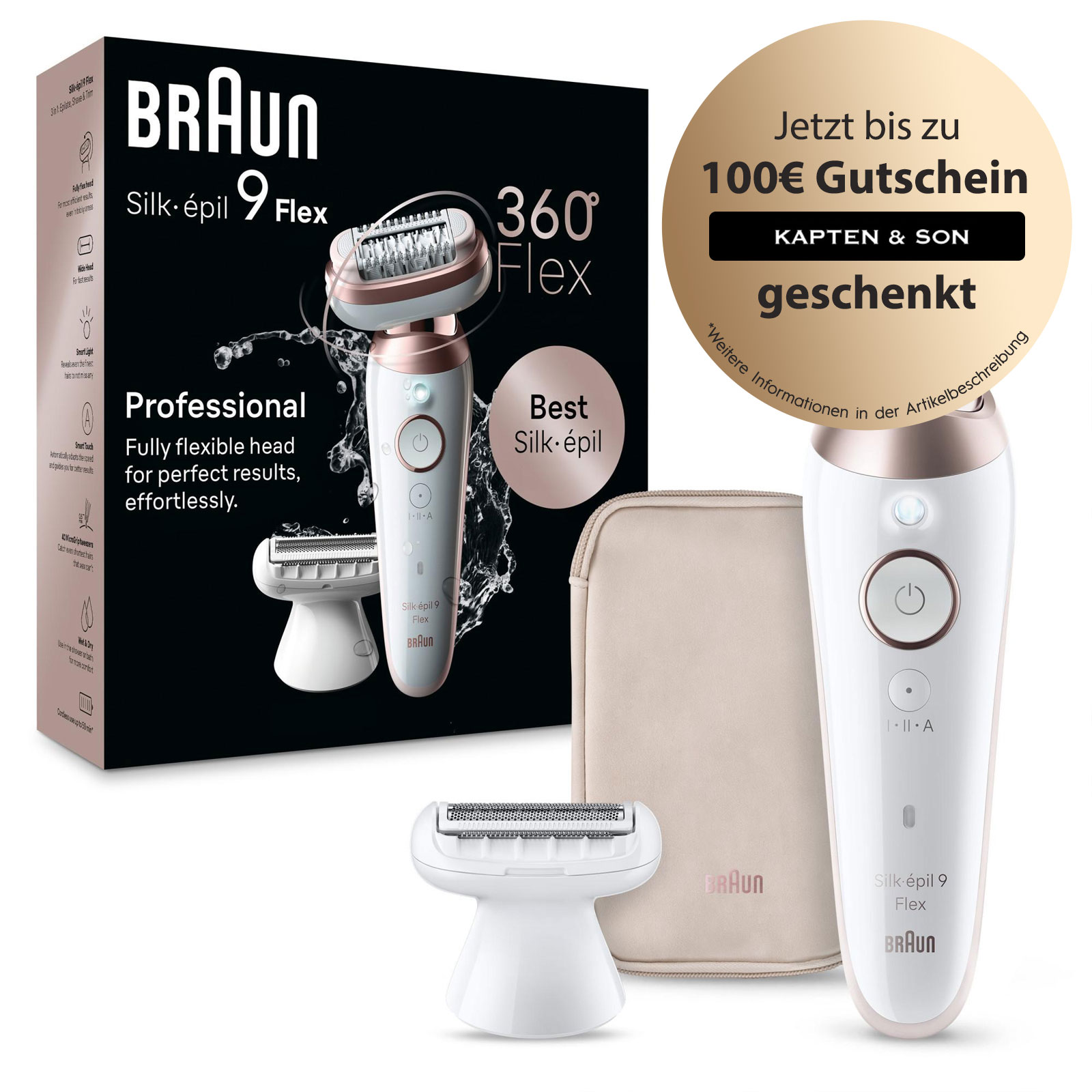 Braun Epilierer Silk-épil 9 Flex 9-030 3D