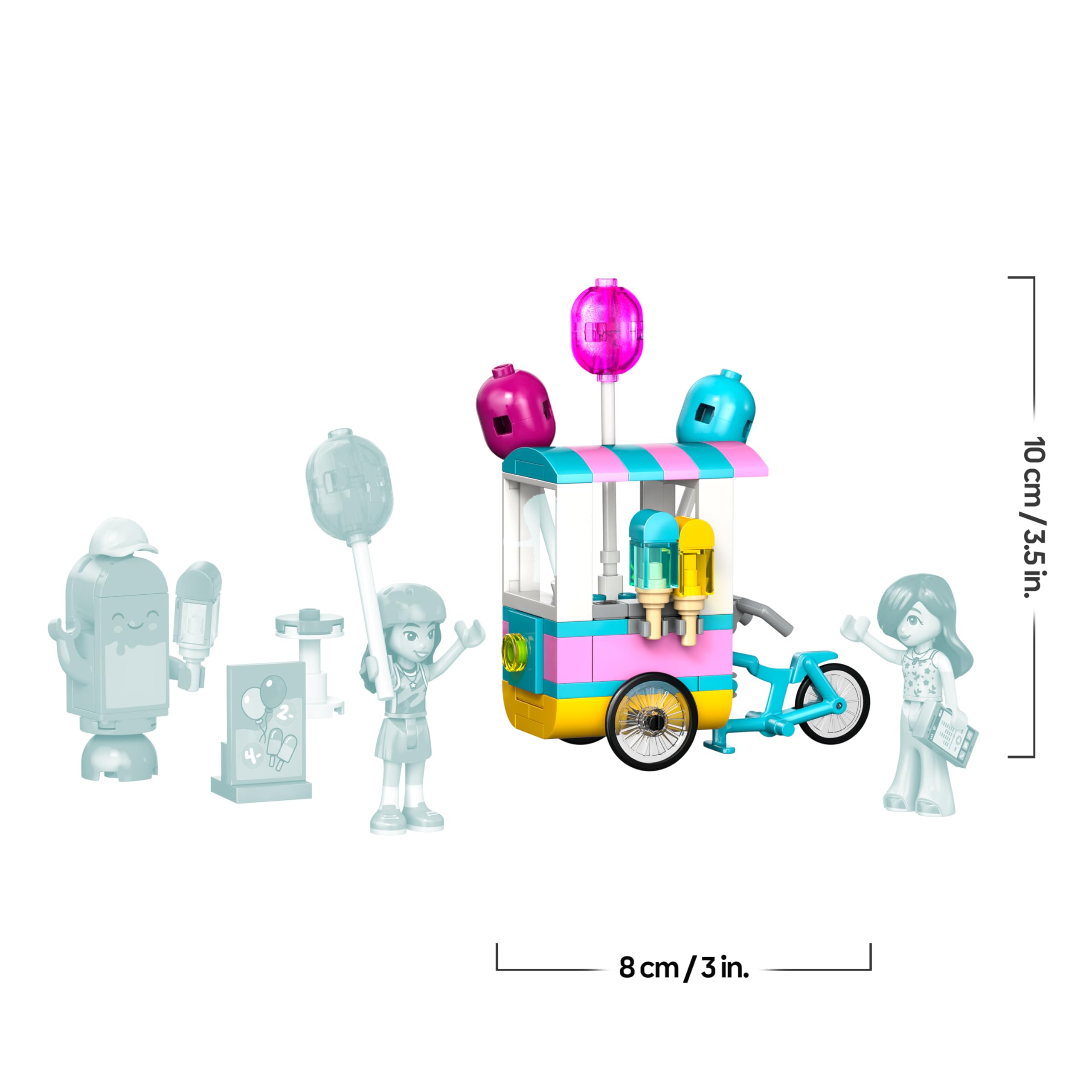 LEGO Friends EIS- und Luftballonstand - Spielzeugladen mit Fahrrad, 42692