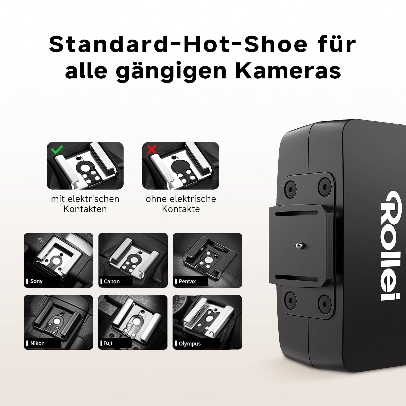 Rollei Flashy ONE Mini Kamera Blitz GN 16