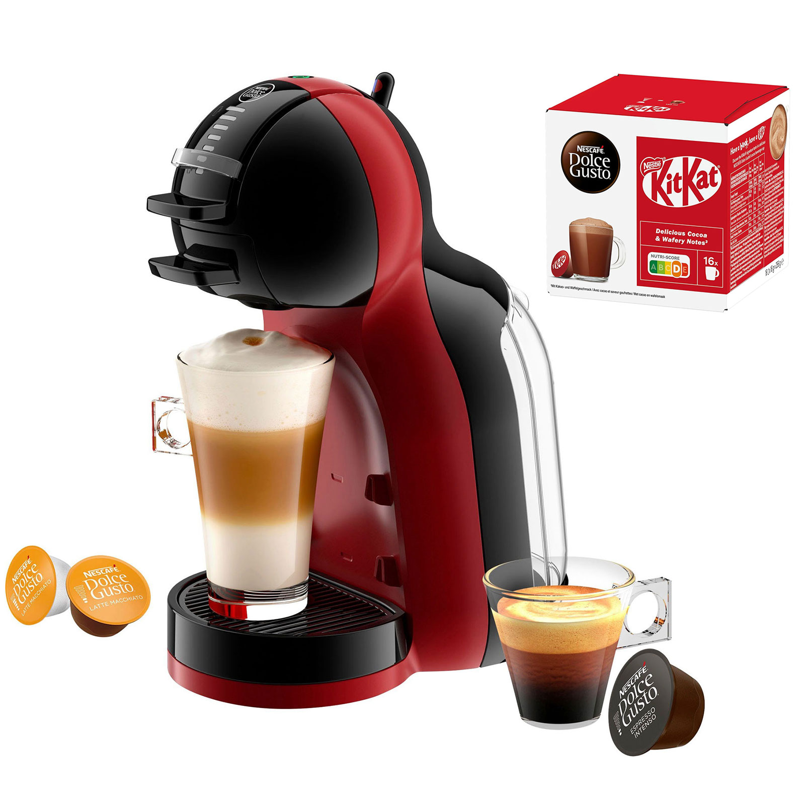 Krups KP123H.25 Dolce Gusto MINI ME + 1 Pck. KitKat
