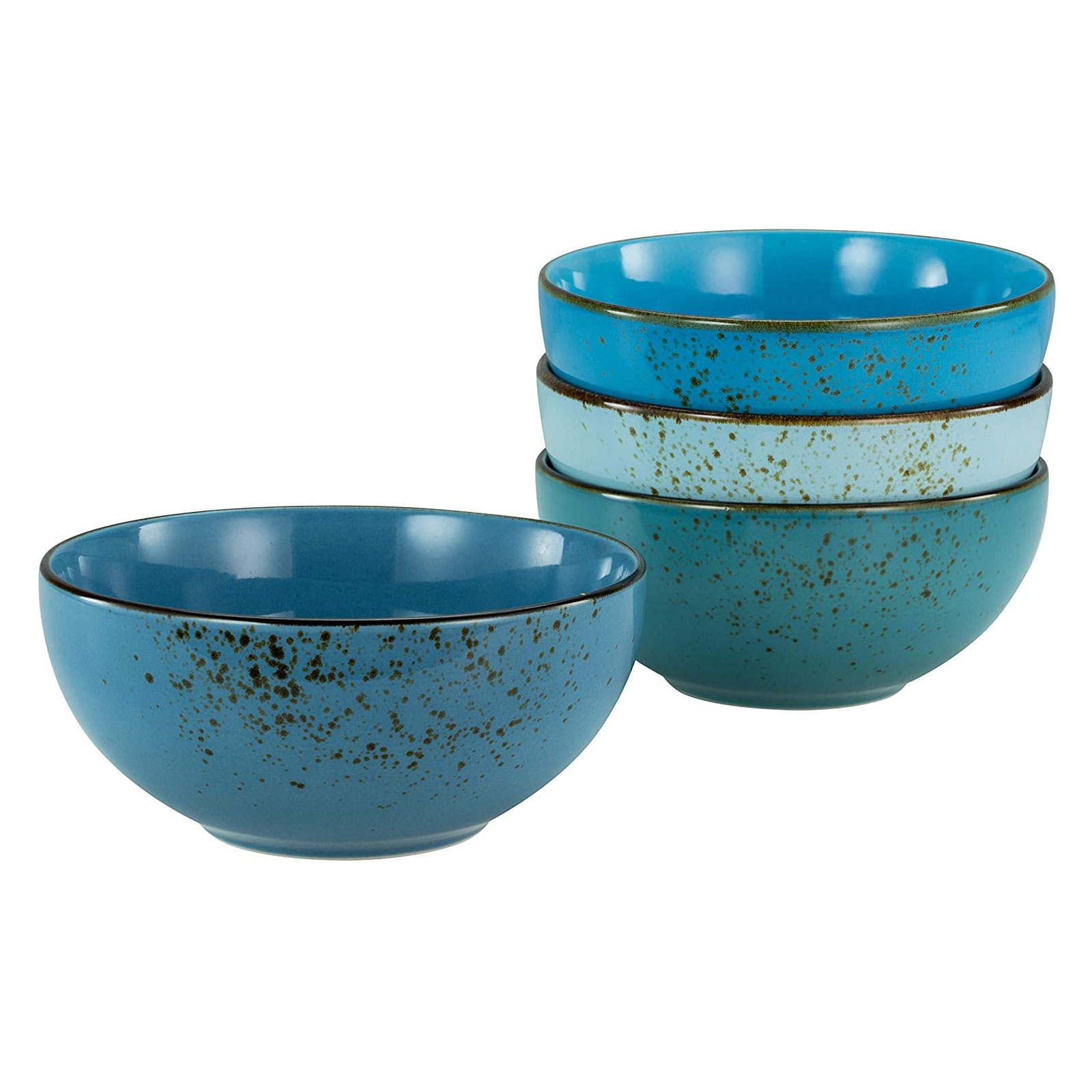 CreaTable, 23431, Serie Nature Collection Aqua - Buddhabowl, Geschirrset, Bowl-Set 4 teilig