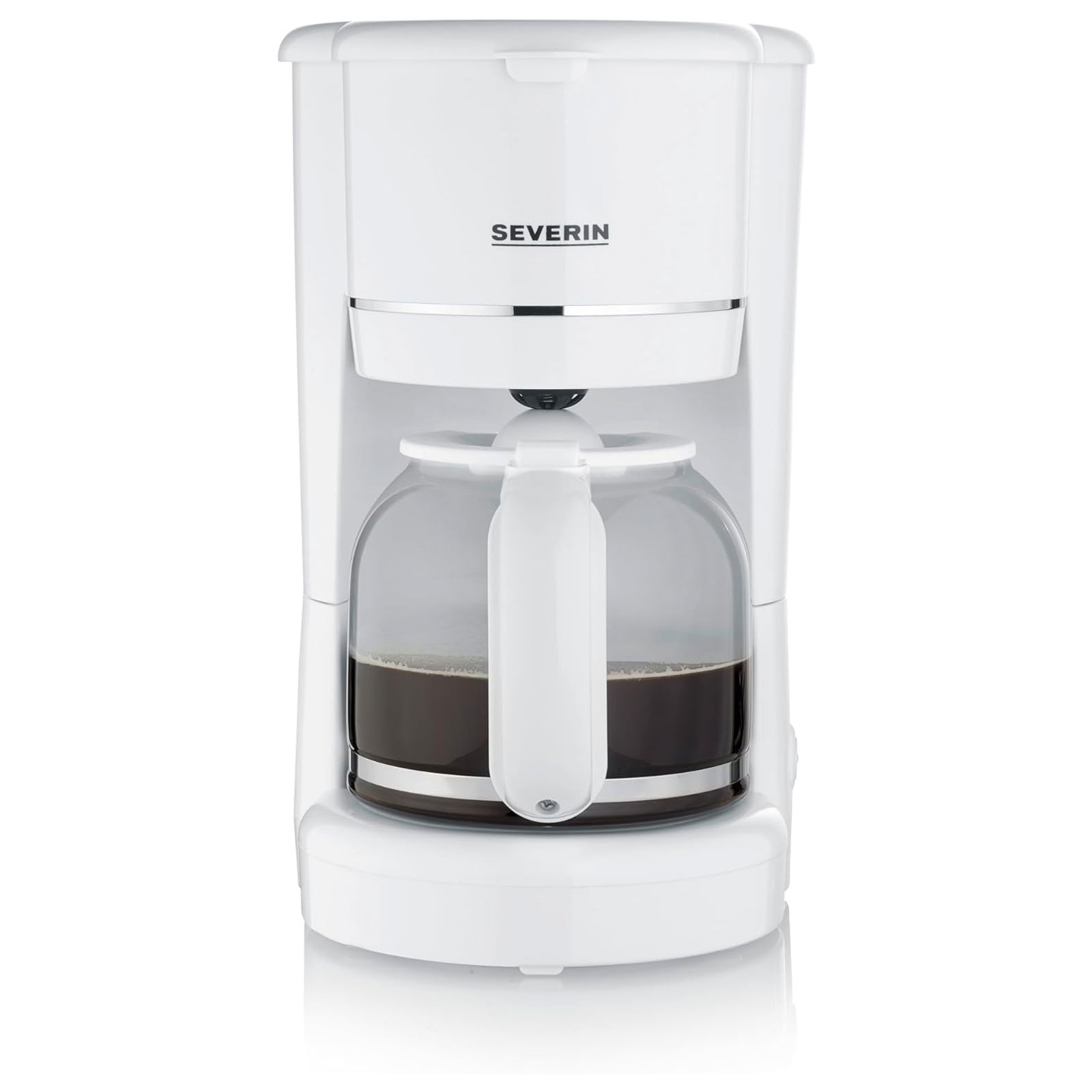 Severin KA 4323 Filterkaffeemaschine (10 Tassen, 1,25 l Wassertank, Glaskanne, Warmhalteplatte, Tropf-Stopp, automatische Abschaltung)