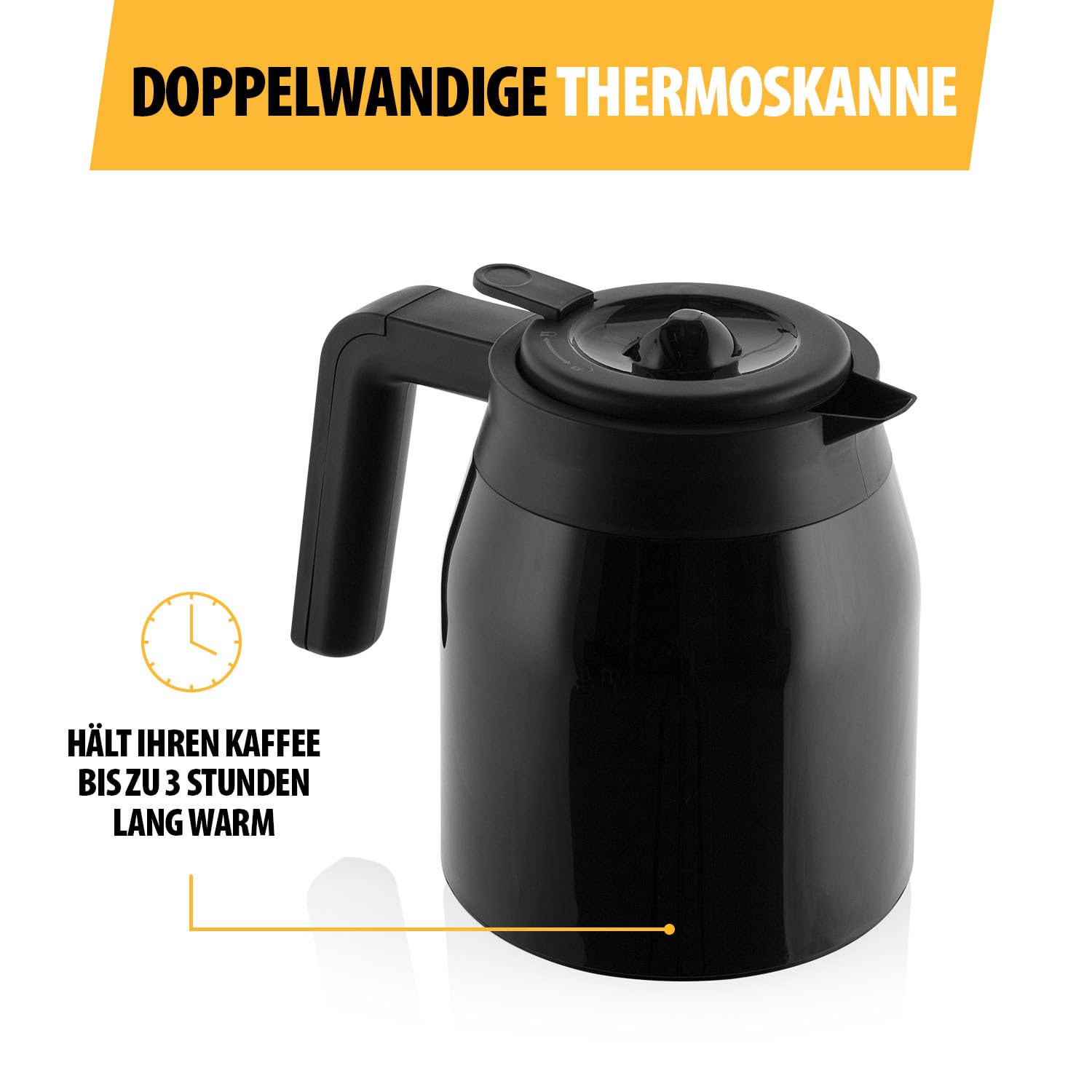 Tristar Kaffeemaschine, 1L Thermoskanne, 900W, Doppelwandig, 8–10 Tassen