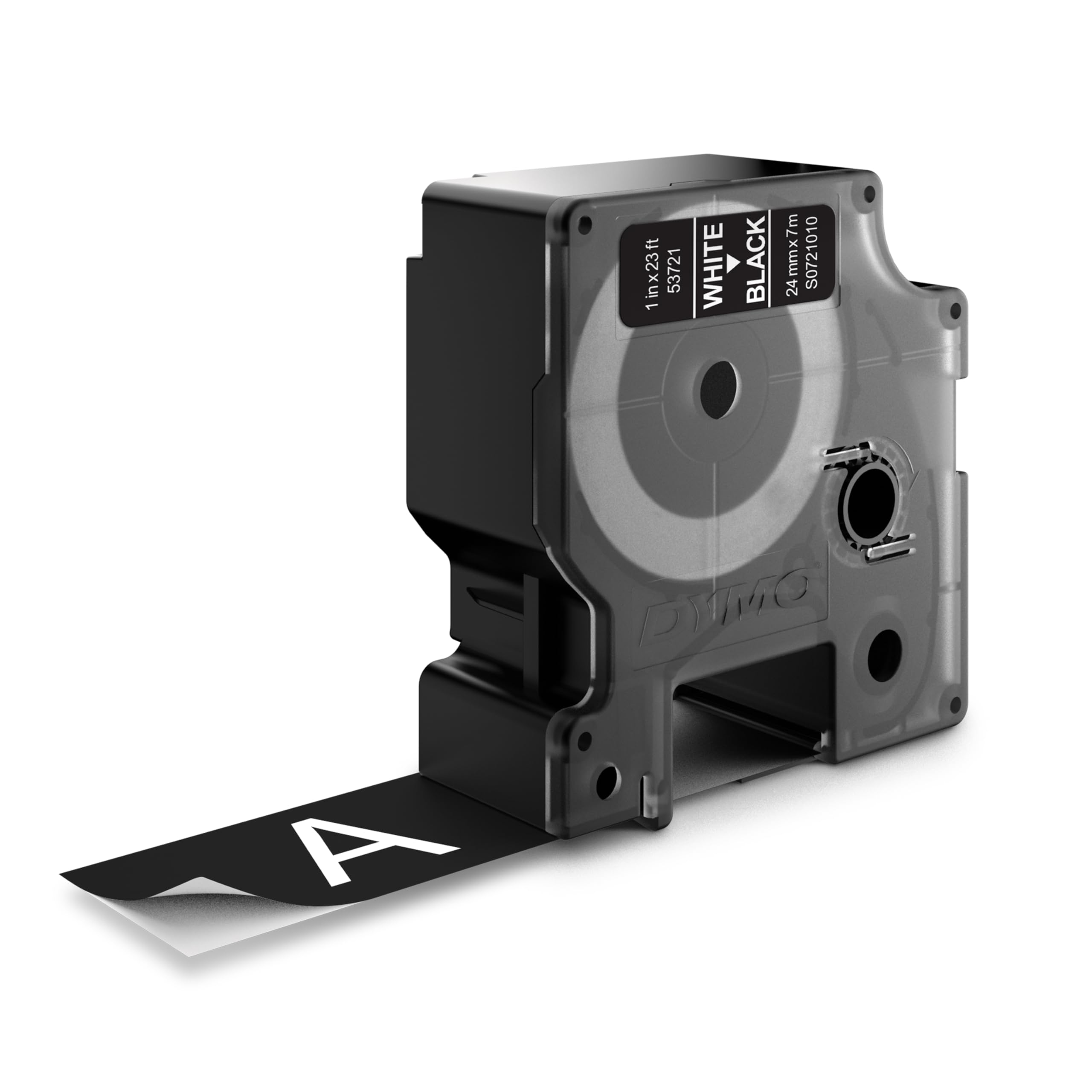 DYMO Original D1-Etikettenband | weiß auf schwarz | 24 mm x 7 m | selbstklebend