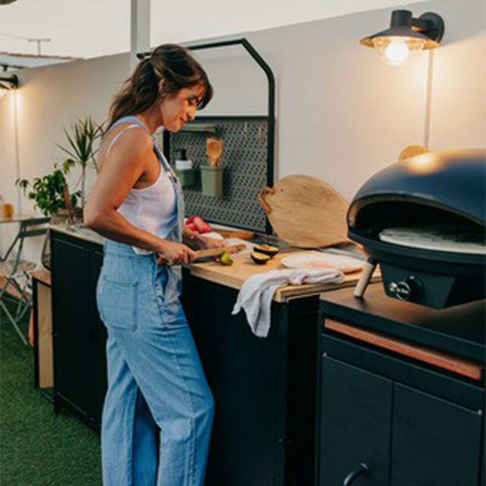 Le Feu Turtle Motion Pizzaofen Gas 500°C Outdoor mit Hülle Schlauch Druckminderer