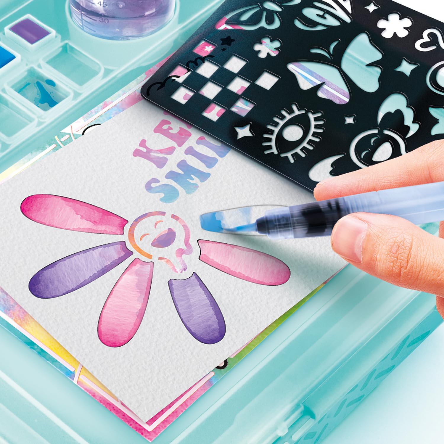 Canal Toys - Art Lab - Aquarell-Set im Koffer - 12 Farben & 6 Maltechniken