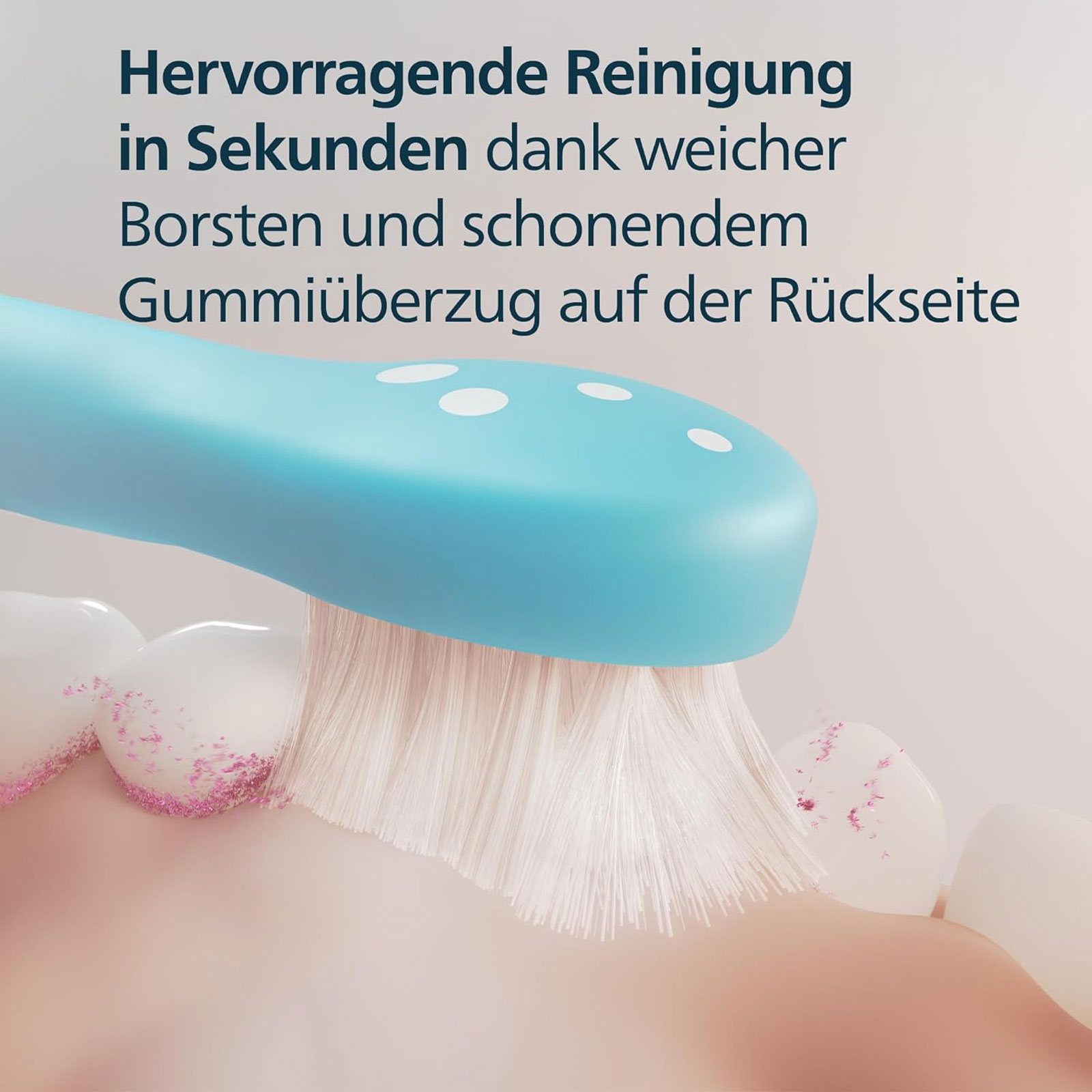 Philips HX6034/90 Kids Mini 4er aq Aufsteckbürsten Philips HX6034/90 Kids Mini 4er aq Aufsteckbürsten