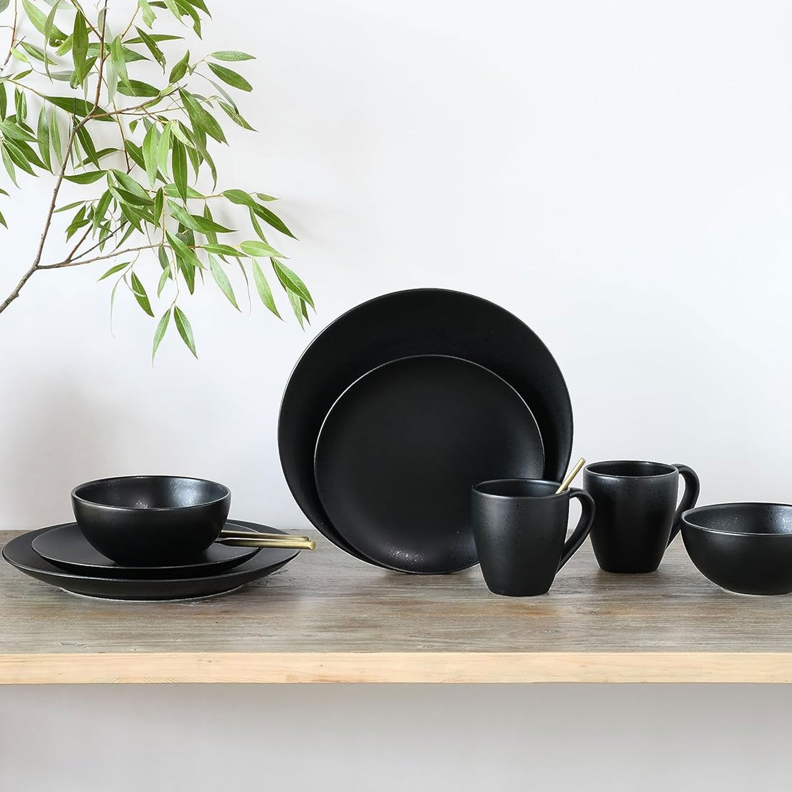 CreaTable Magic Black 16816 Kombiservice, 8-teilig