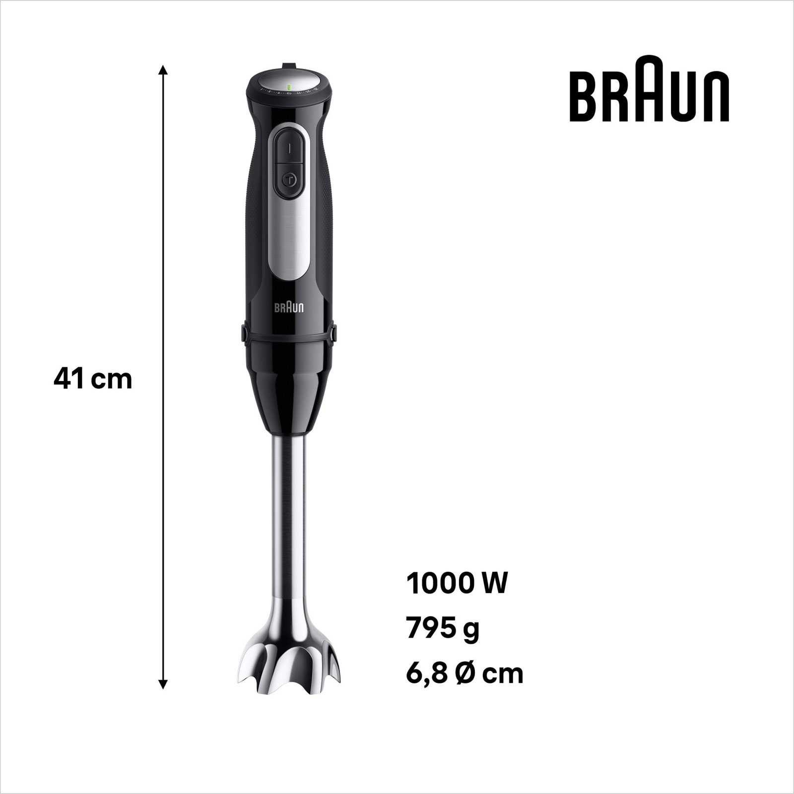BRAUN Stabmixer MultiQuick 5 Pro MQ 55001 M