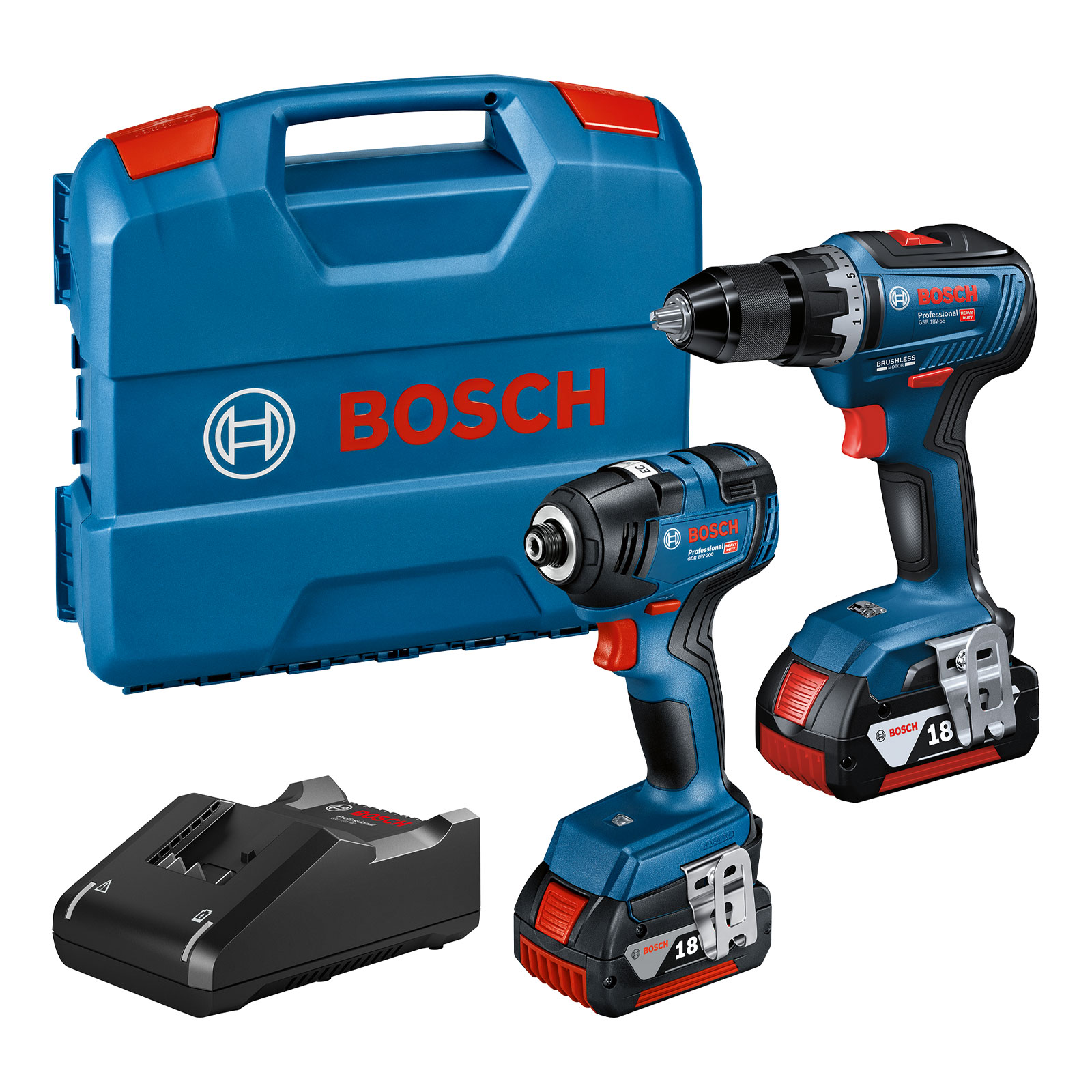 Bosch Professional GDR 18V-200 + GSR 18V-55