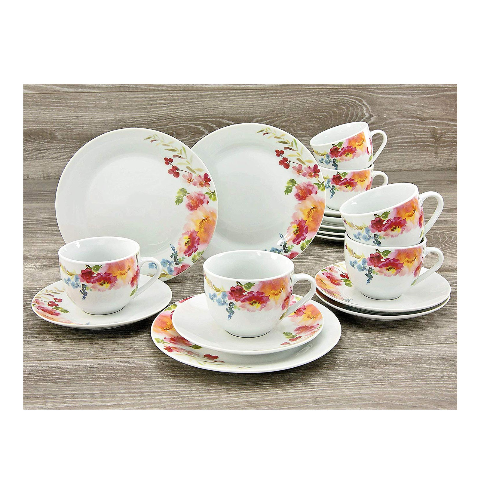 CreaTable, 20483, Serie FLOWER DREAMS, Geschirrset, 30 teilig