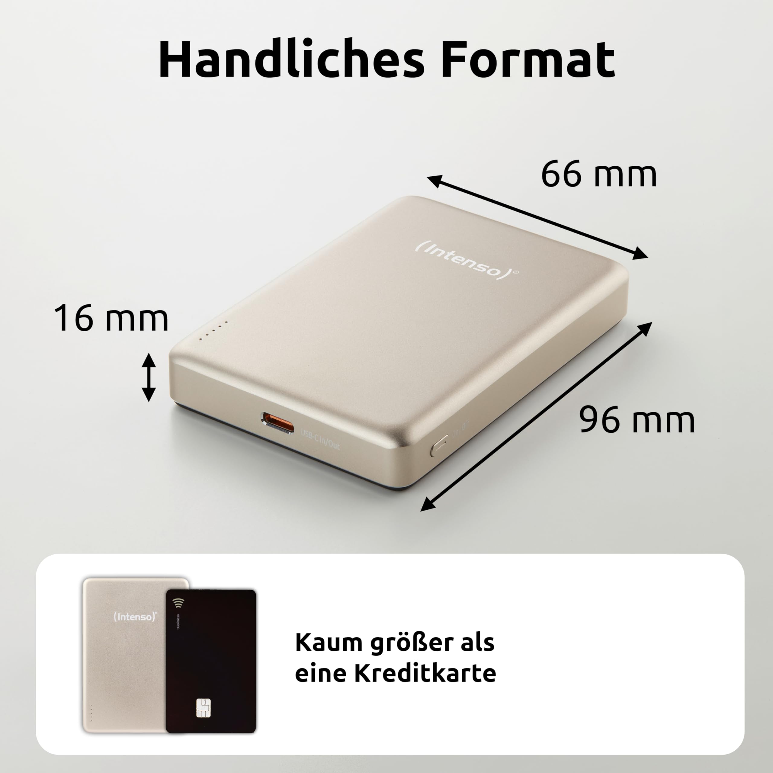 Intenso MW10000 Magnetische Powerbank 10000 mAh – MagSafe kompatibel