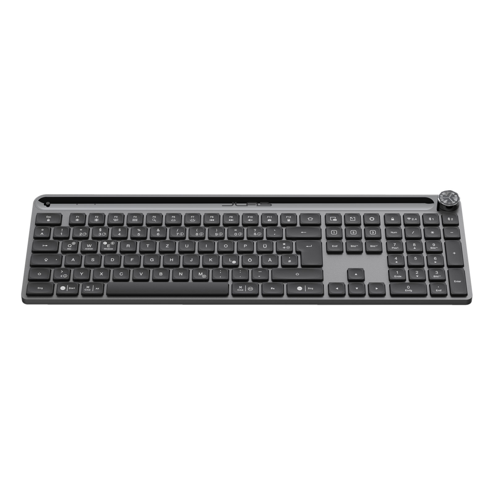 JLab Epic Keyboard Wireless - Tastatur Bluetooth 2,4 GHZ USB Dongle
