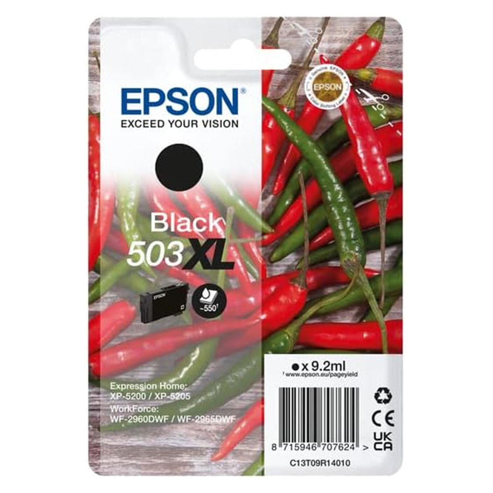 Epson C13T09R14010 503XL Schwarz Chillies