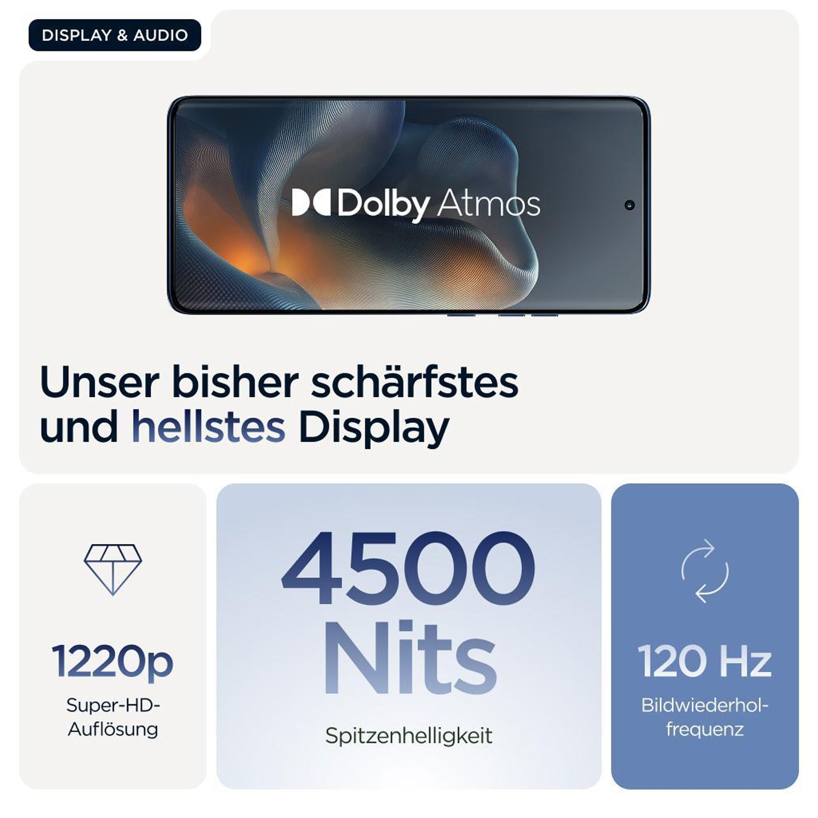 Motorola edge 60 12GB + 512GB PANTONE Gibraltar Sea Smartphone (6,67 Zoll, 50 MP, Triple-Kamera, Octa-Core, Fingerabdrucksensor, Gesichtserkennung, blau)