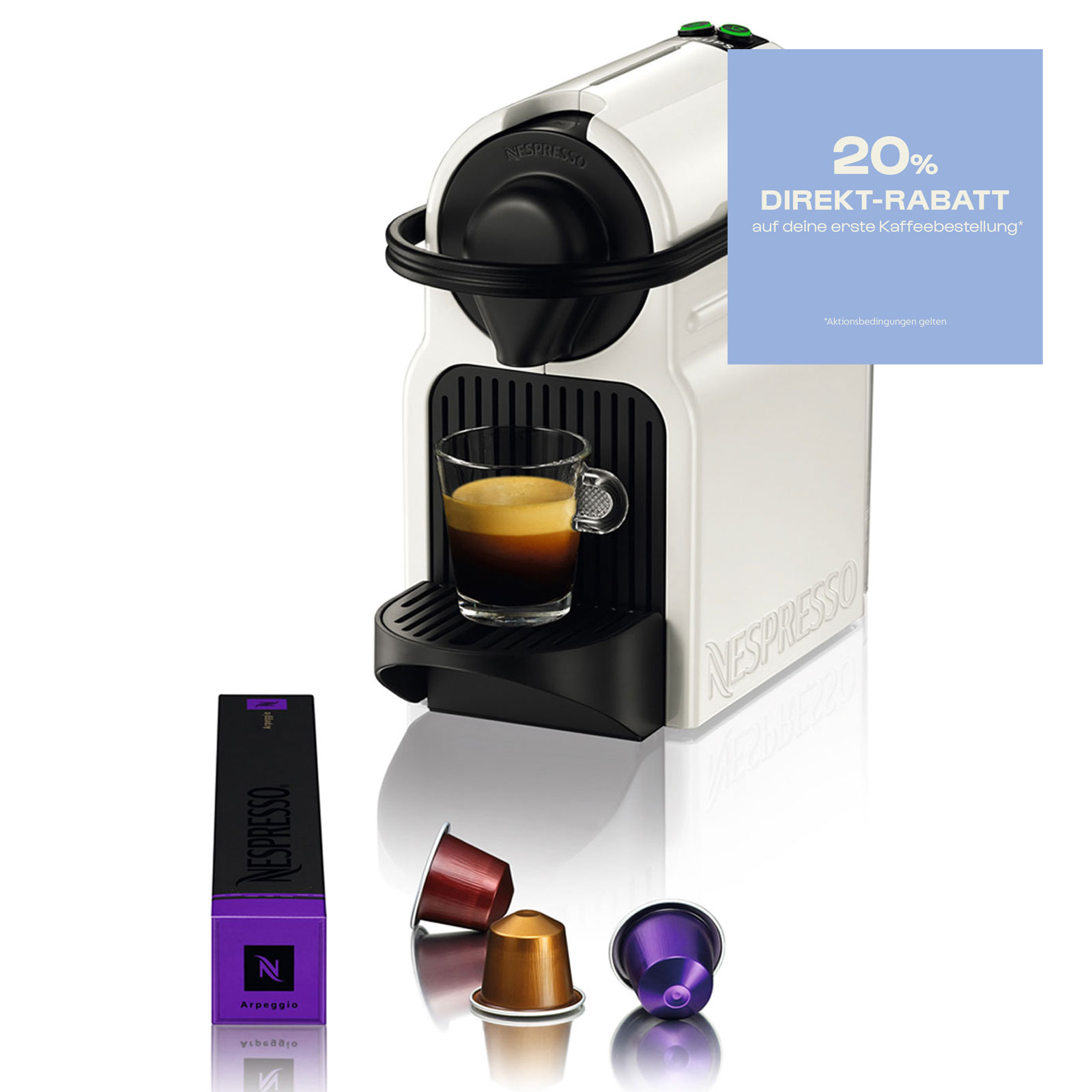 Krups XN 1001 Inissia Nespressomaschine weiß