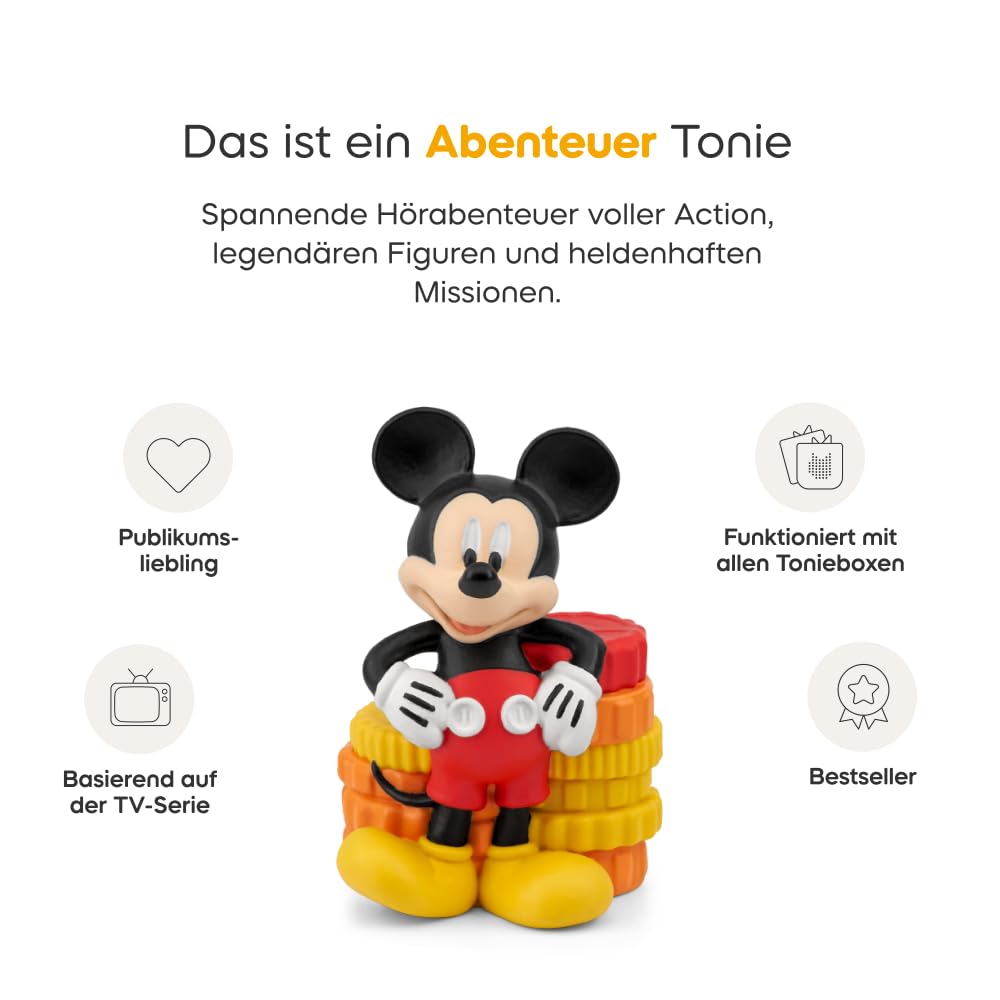 Tonies Hörfigur für Toniebox, Disney Jr. – Micky Maus Wunderhaus (Micky)