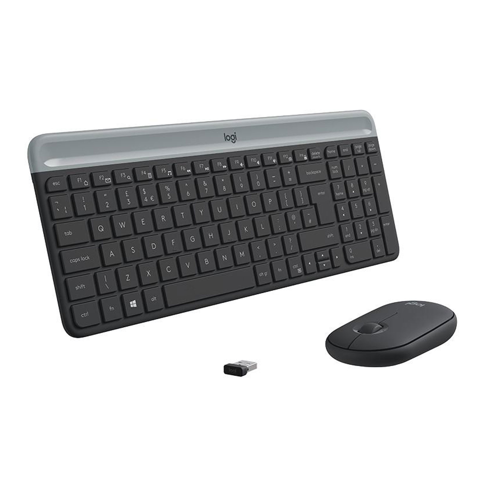 Logitech MK470 Graphite Slim Wireless Keyboard & Mouse (920-009188)