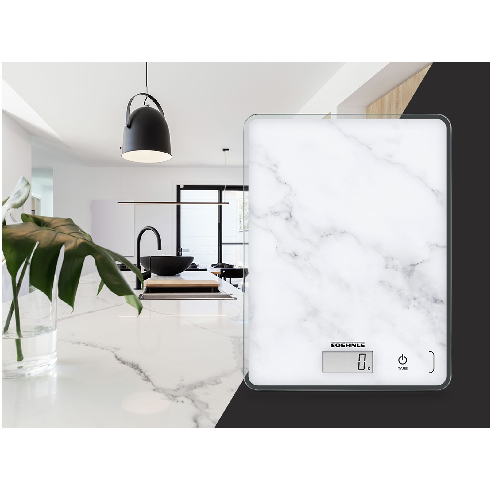 SOEHNLE 61516 KWD Page Compact 300 marble Küchenwaage