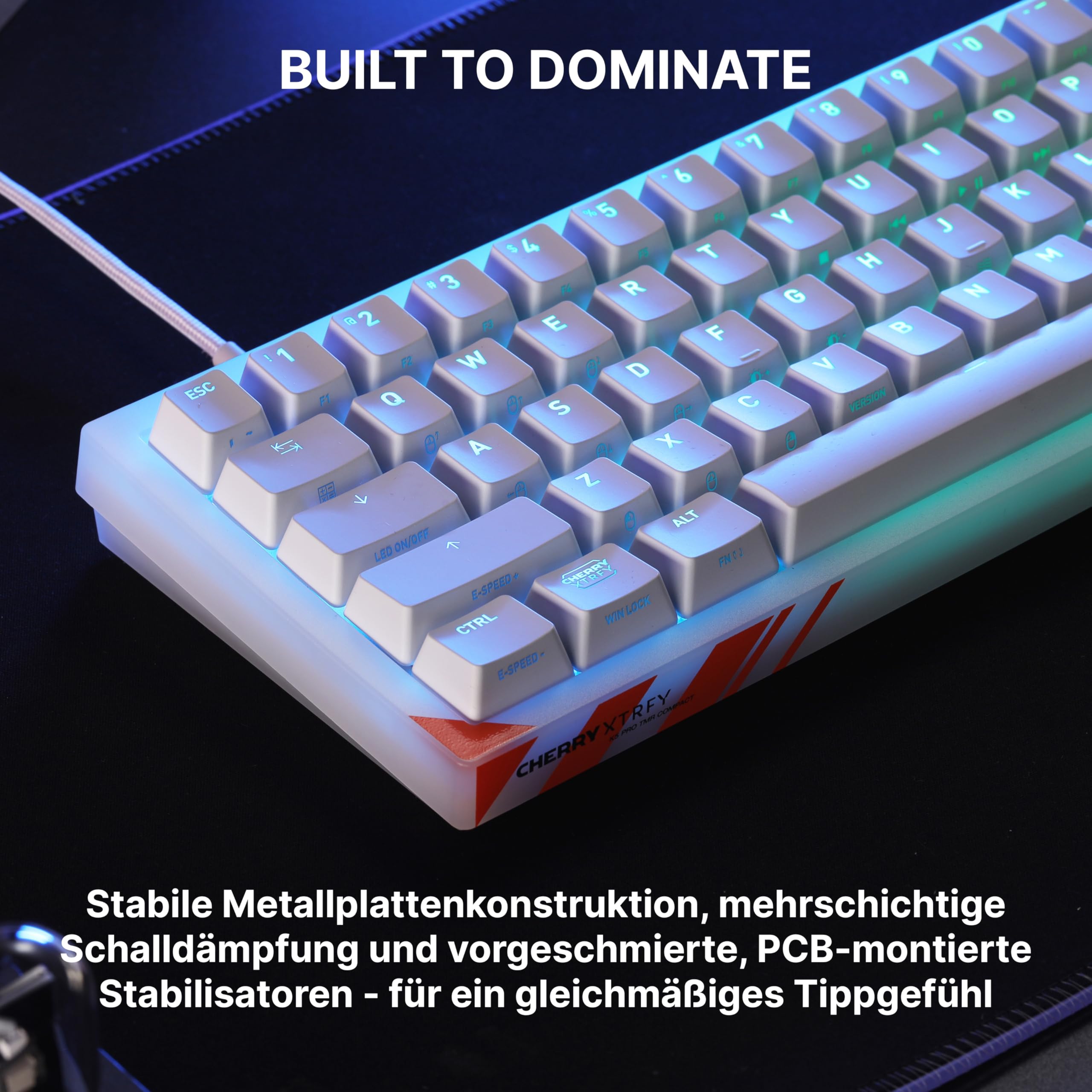 Cherry XTRFY K5 Pro TMR Compact - Magnetische Kabelgebundene Gaming-Tastatur