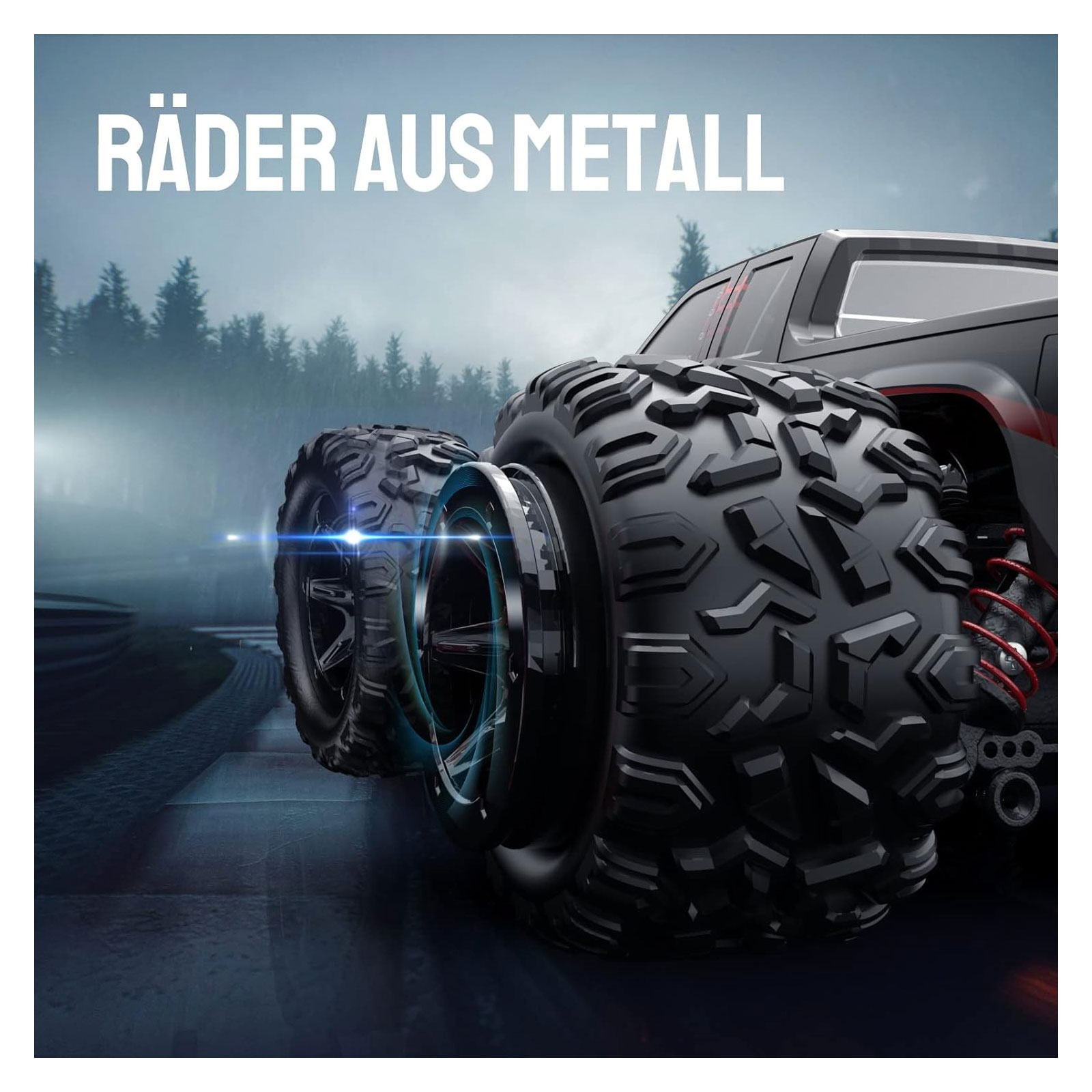 DEERC 9300 Ferngesteuertes Auto für Kinder,1/18 RC Car 4WD mit 40 km/h