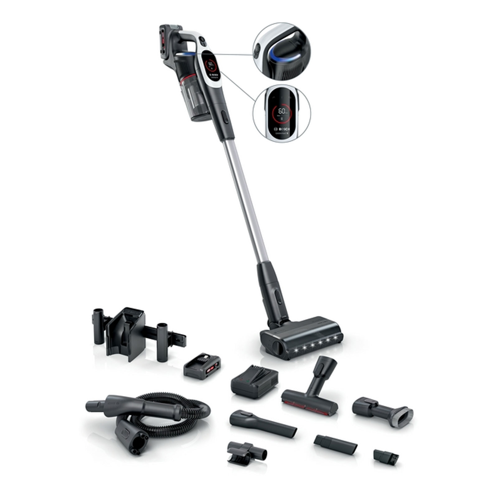 Bosch BTS942WQC Akku-Staubsauger, Unlimited 9, Weiß