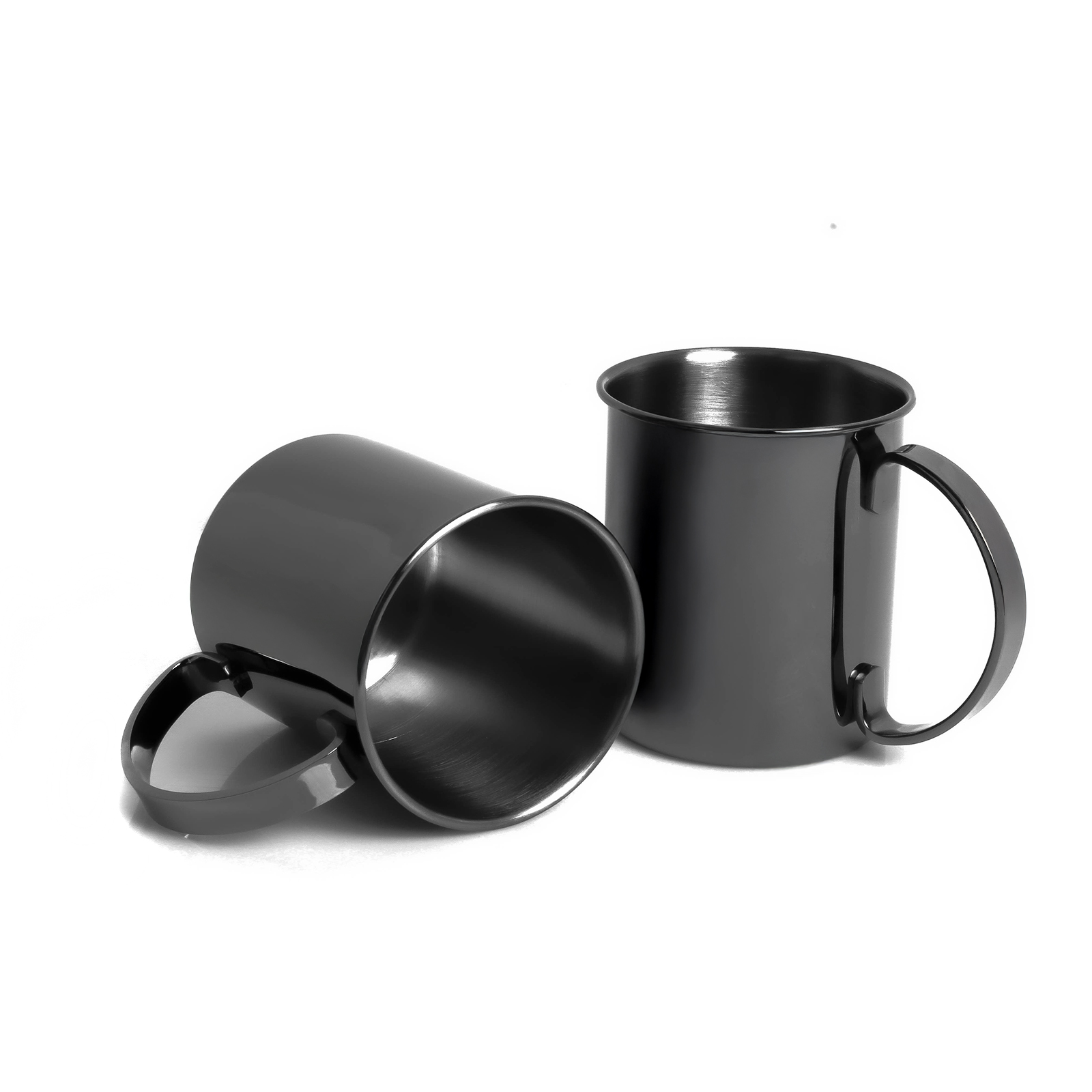 ECHTWERK Moscow Mule Becher Set 2tlg aus Edelstahl, 1000 ml, 