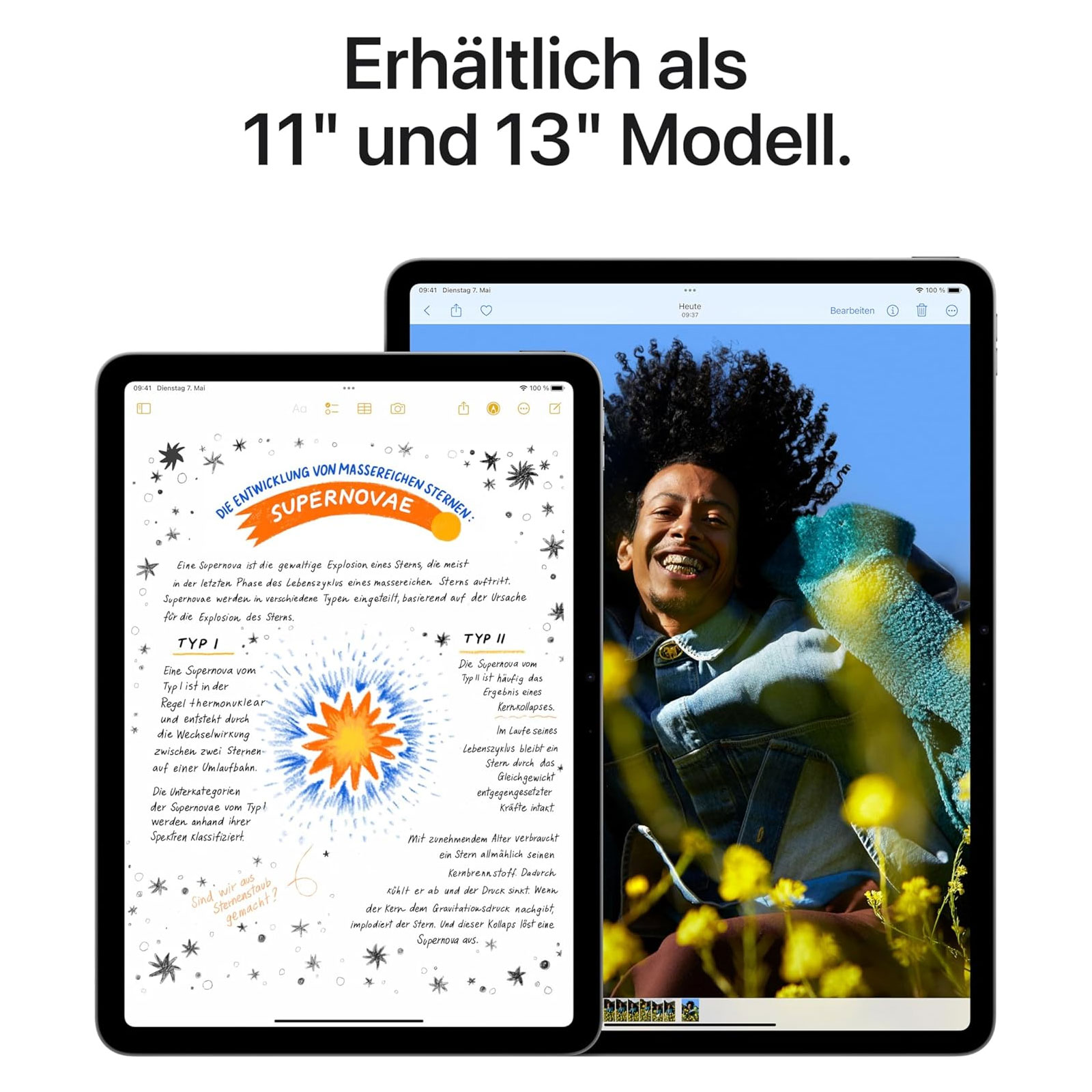 Apple iPad Air, 13 Zoll, Space Grau, 2024, WiFi, 128 GB