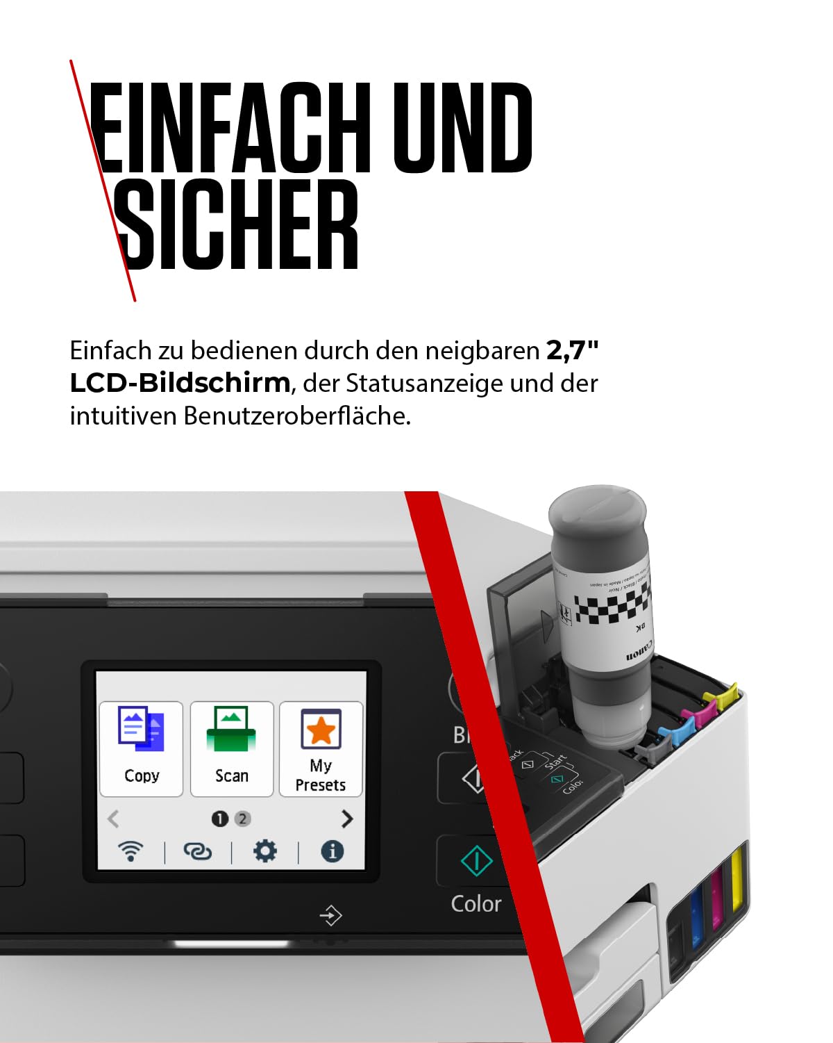 Canon MAXIFY GX2051 Tintenstrahldrucker 4-in-1 Multifunktionsgerät