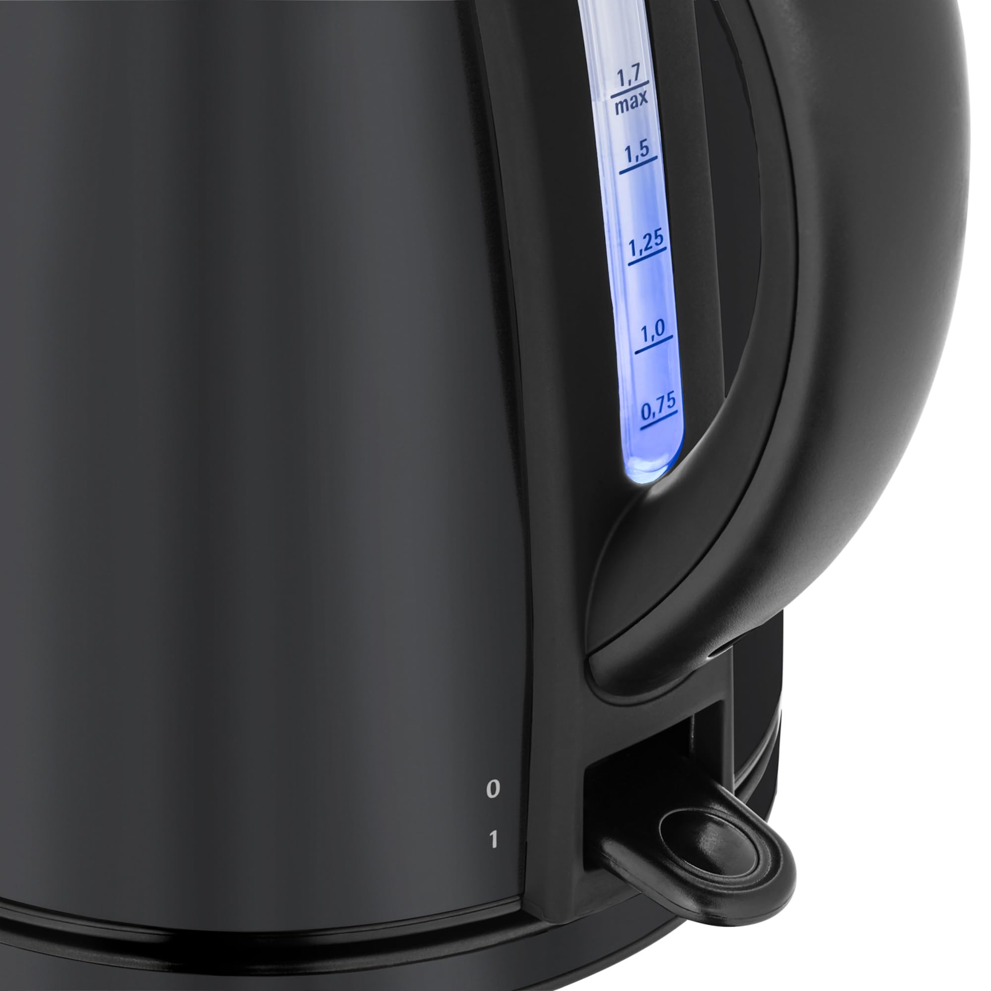 WMF Stelio Wasserkocher 1,7l, elektrischer Wasserkocher mit Kalkfilter Edelstahl