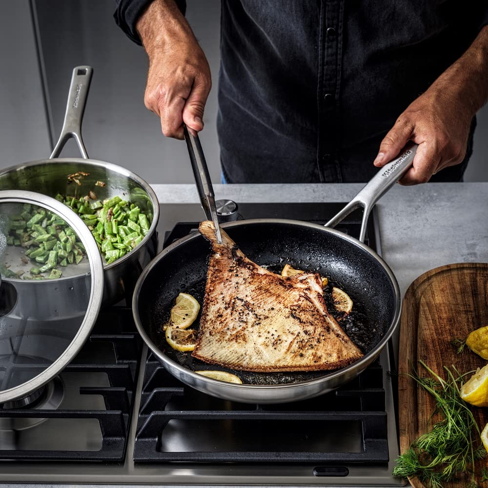 KitchenAid CC006065-001 Bratpfanneset 2-teilig 20+28cm Edelstahl