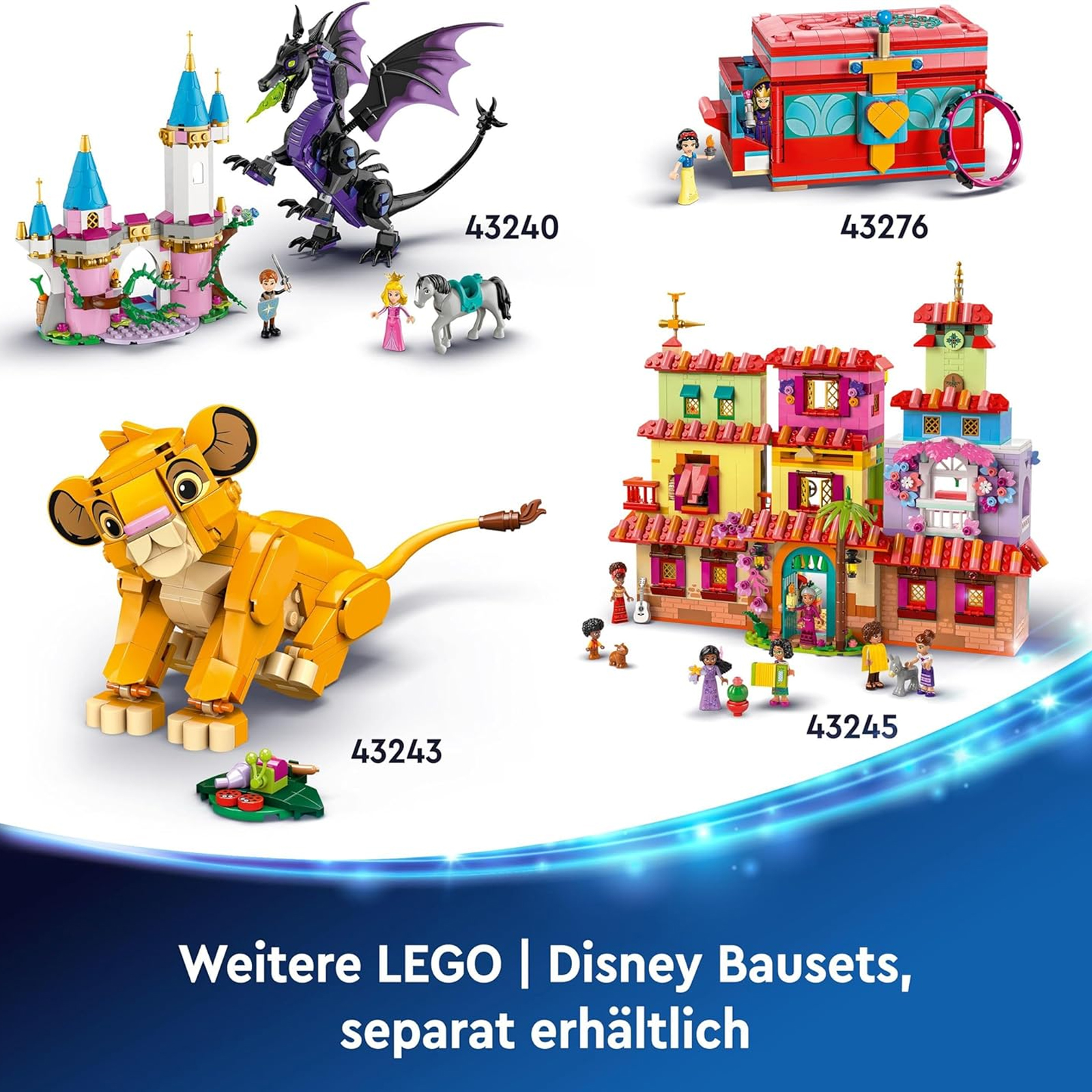 Lego Disney Simba, das Löwenjunge des Königs, Bauspielzeug für Kinder