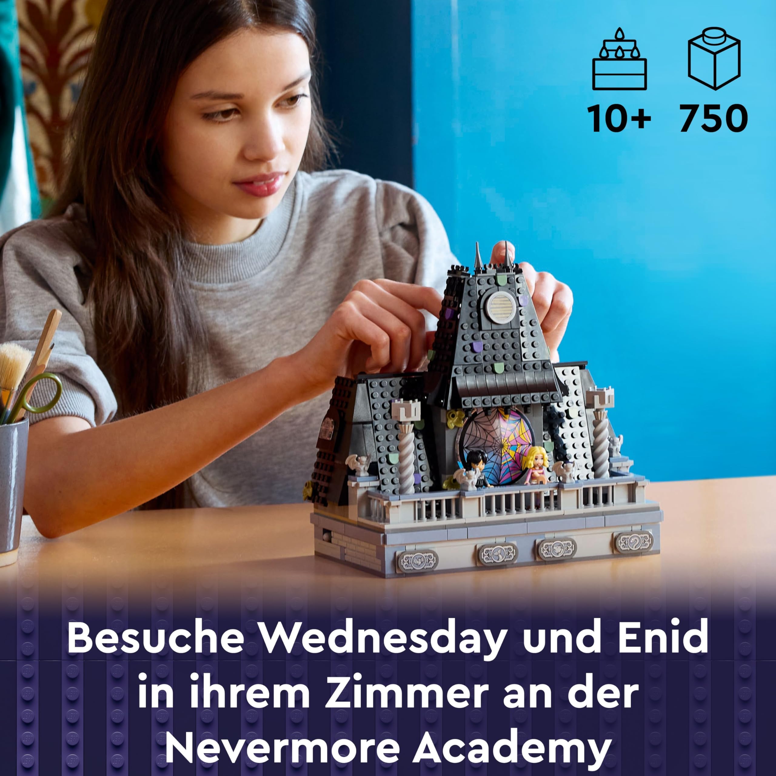 LEGO Wednesday: Wednesdays und Enids Zimmer im Studentenwohnheim 76781