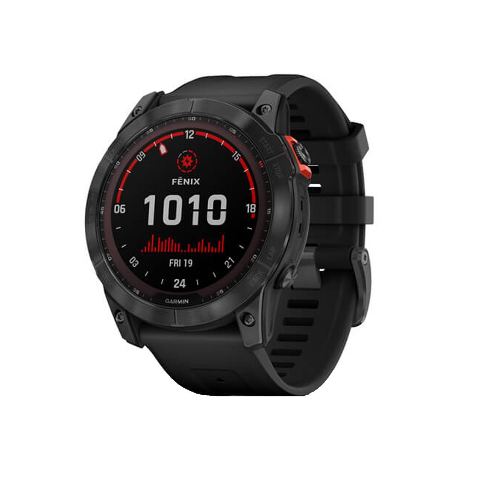 Garmin fenix 7X Solar 51 mm mit schwarzem Armband Smartwatch