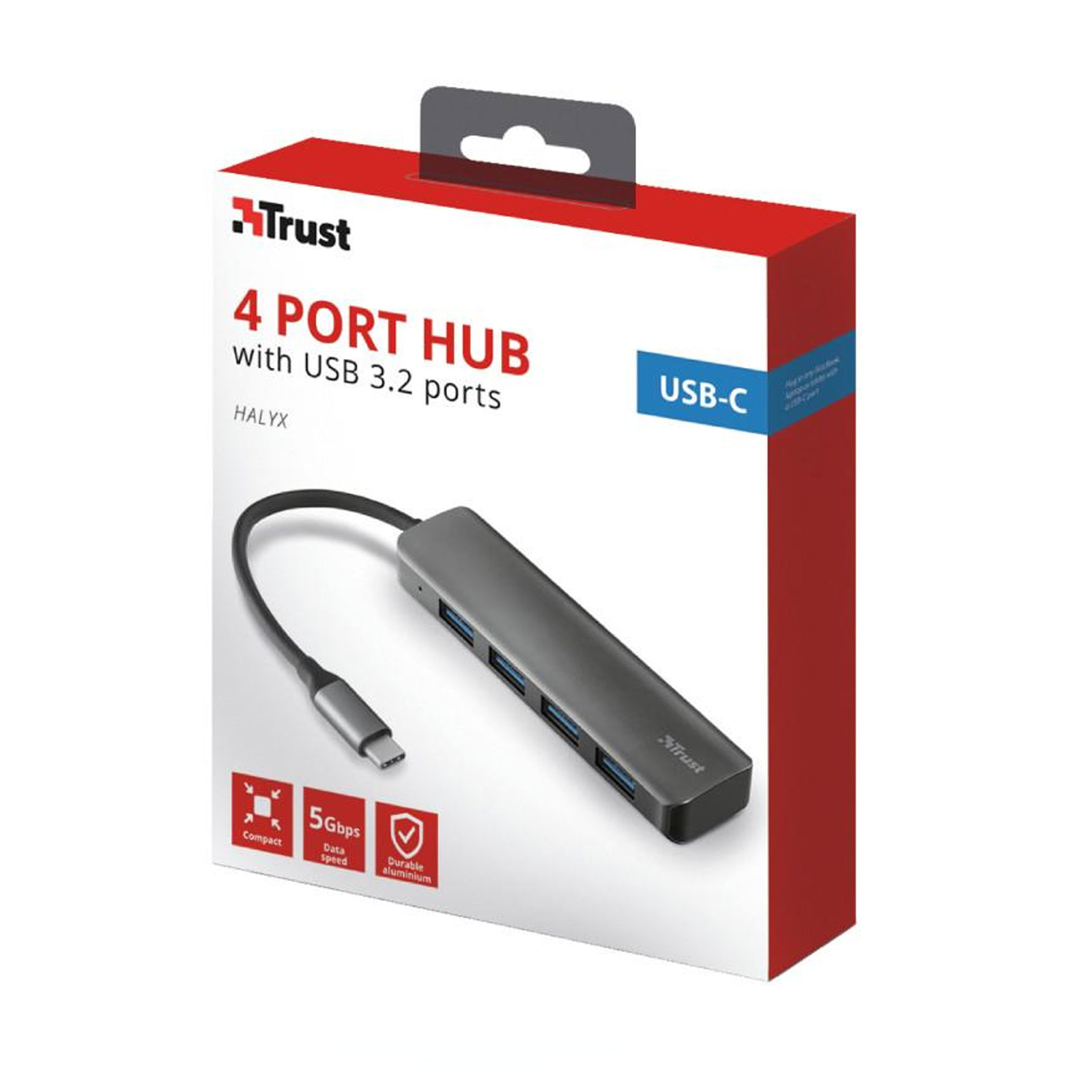Trust HALYX USB-C 4-Port USB3.2 Hub