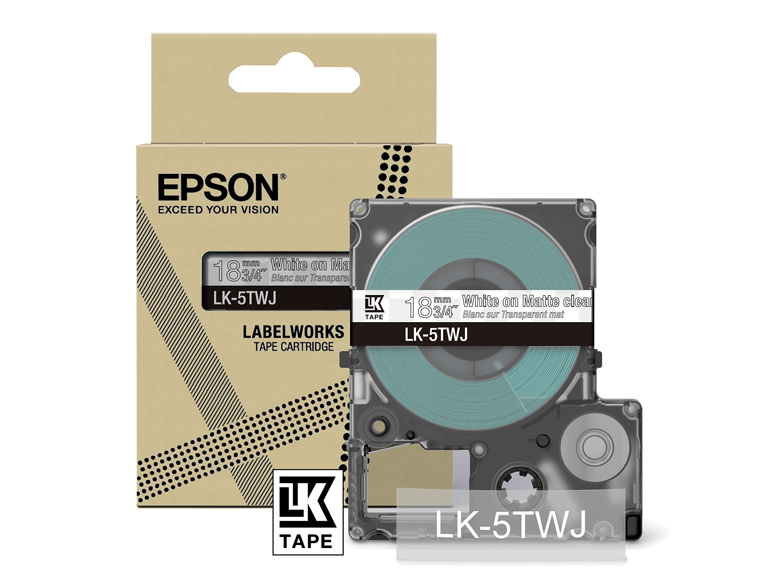 Epson LK-4TWJ C53S672068, Schwarz/Transparent Schriftband